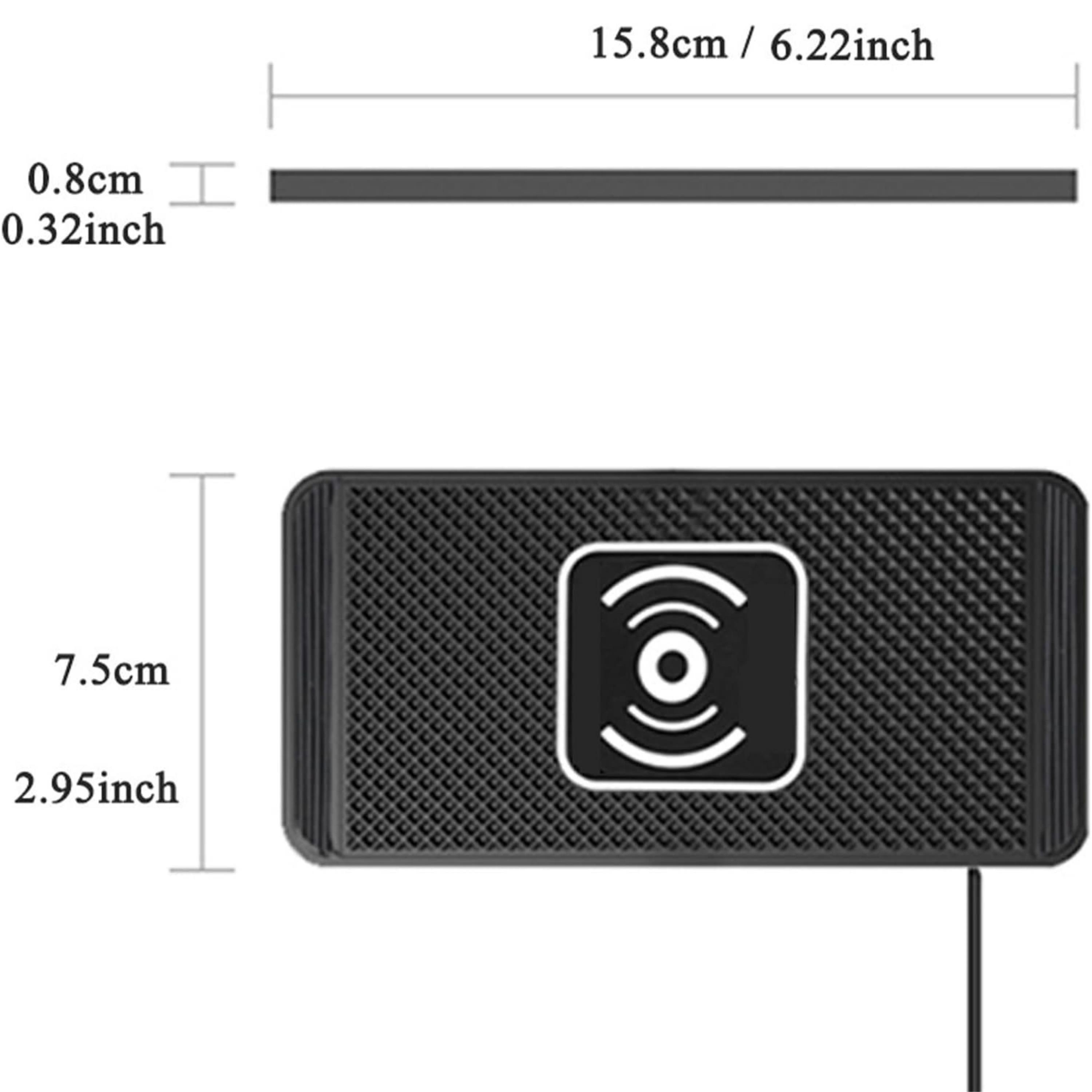 C9 Kablosuz Araç İçi Şarj Cihazı Masa Üstü Telefon Şarj Aleti Pedi 39 inç Kablo Otomatik Algılama Kaymaz Şarj Matı