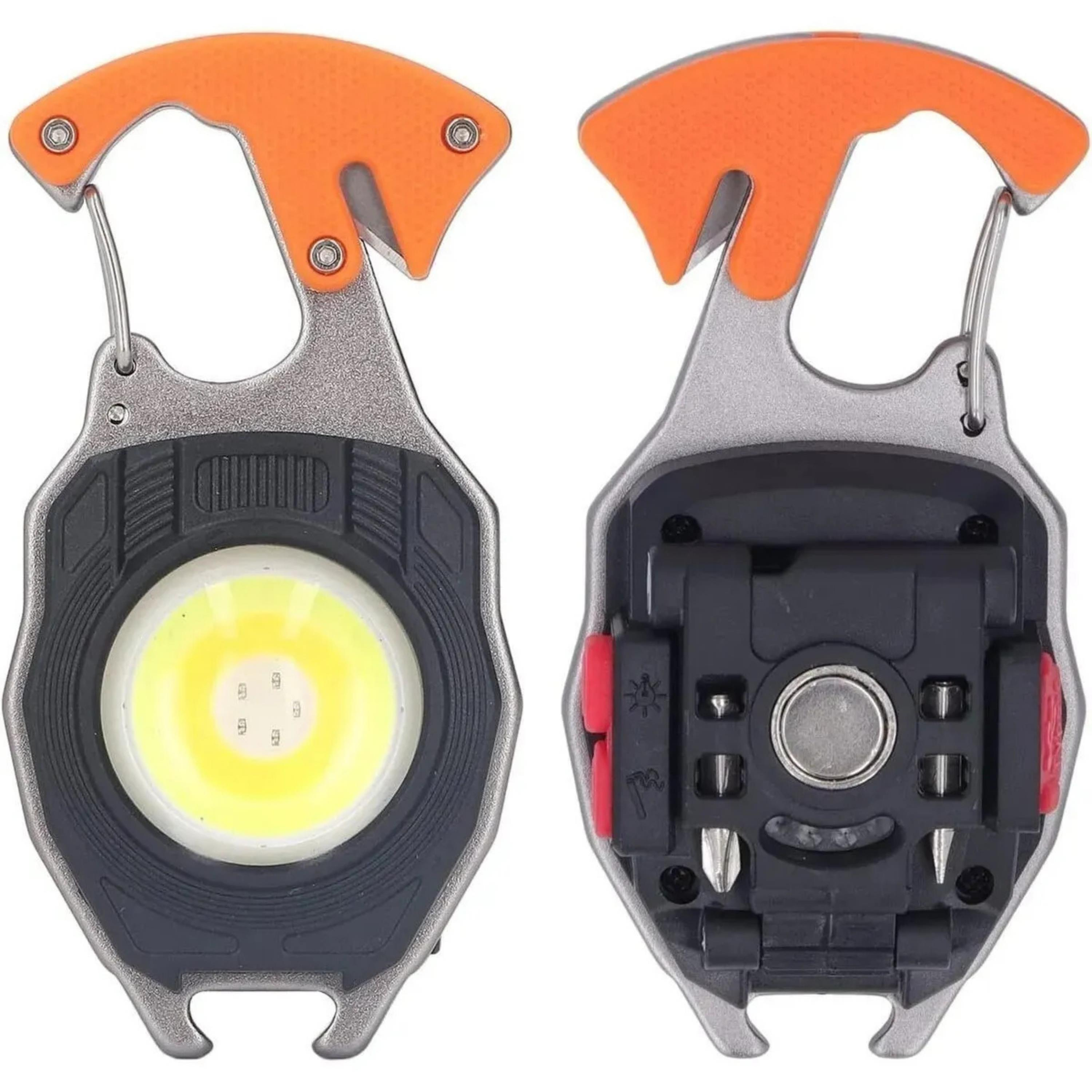Çok Fonksiyonlu Mini Led Lamba Anahtarlık ve Çakmak USB Şarjlı 7 Modlu Taşınabilir Kamp Anahtarlık