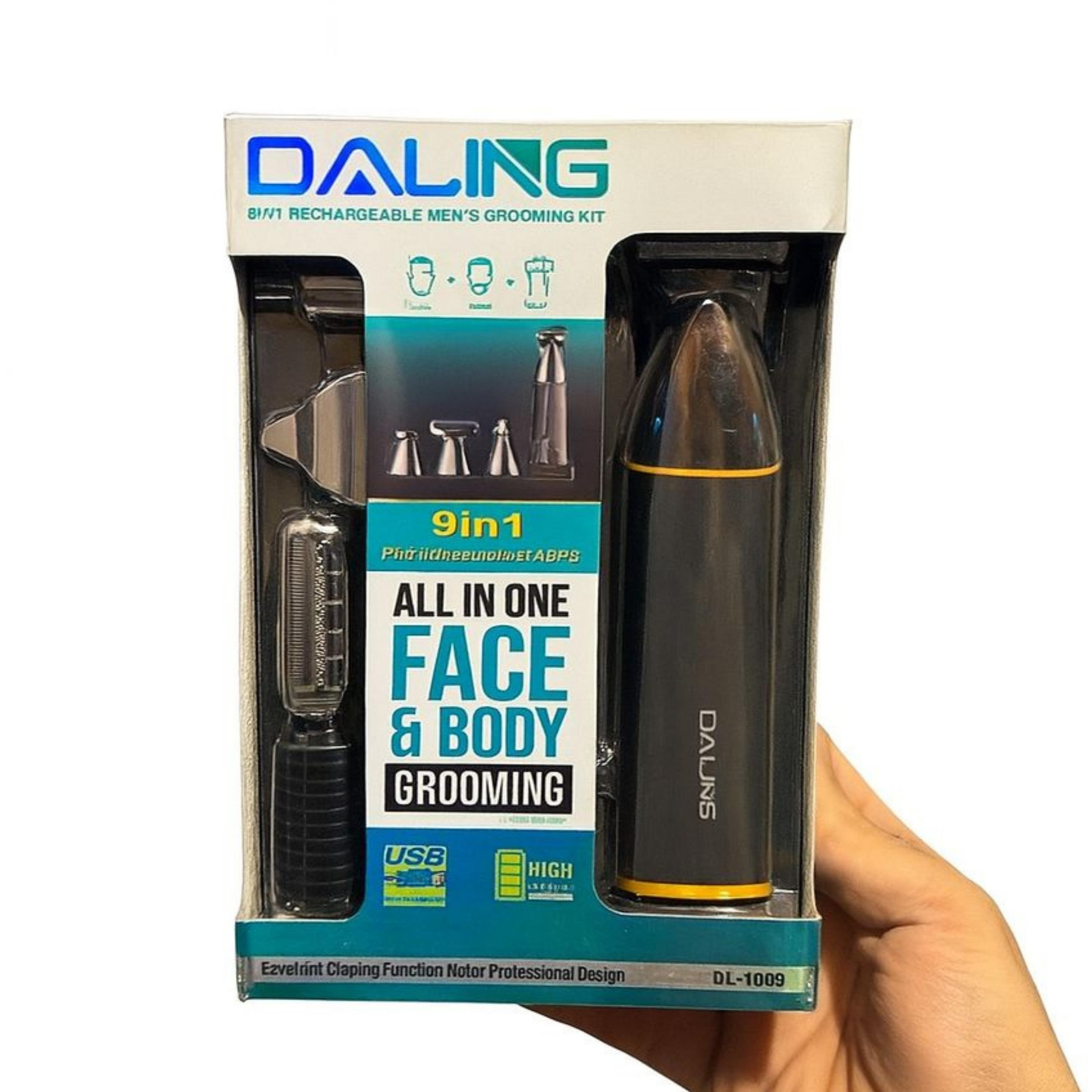 Daling DL-1806 9 In 1 Tıraş Makinesi Seti