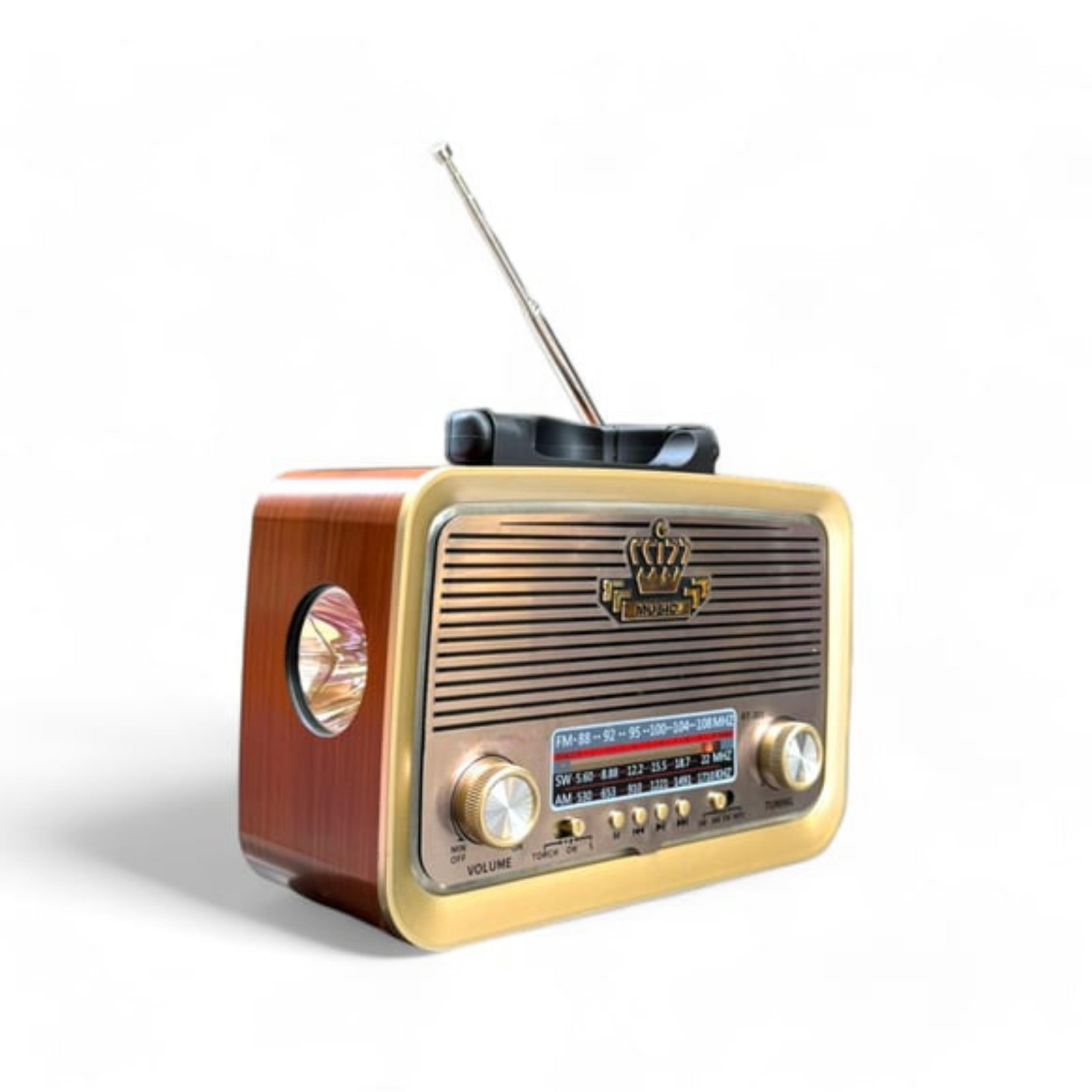Everton RT-301 Taşınabilir Nostaljik Radyo Bluetoothlu Fenerli Hoparlör