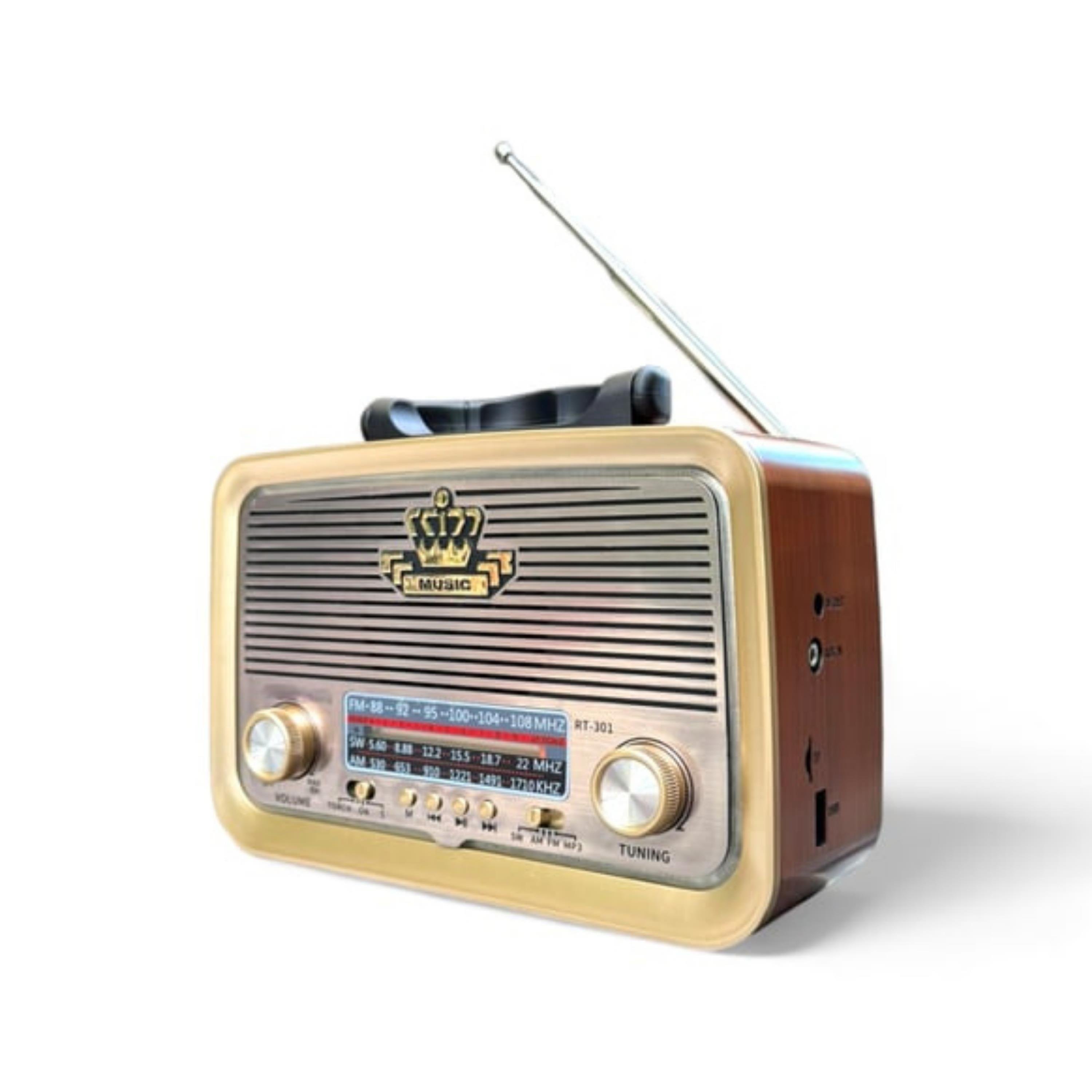Everton RT-301 Taşınabilir Nostaljik Radyo Bluetoothlu Fenerli Hoparlör