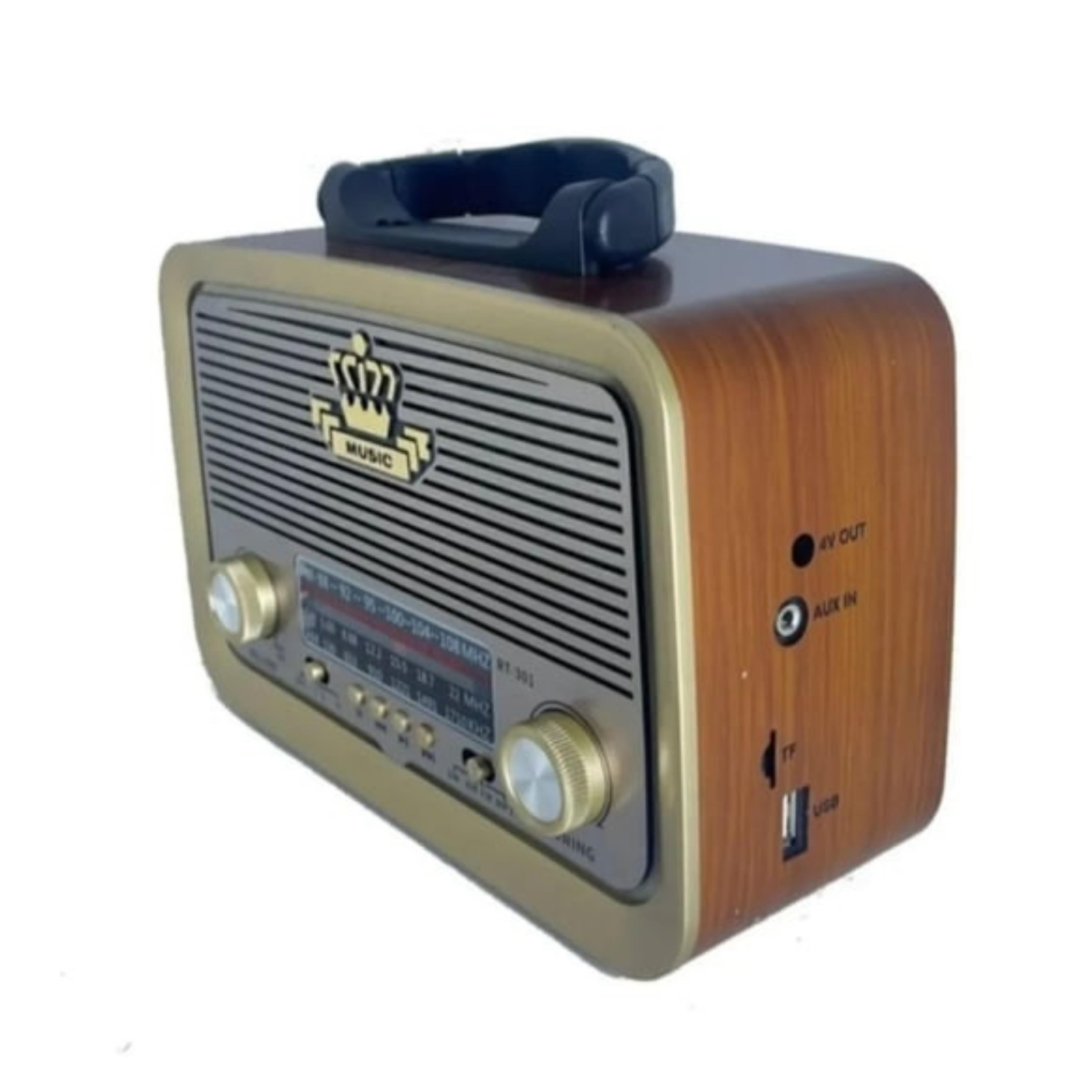 Everton RT-301 Taşınabilir Nostaljik Radyo Bluetoothlu Fenerli Hoparlör