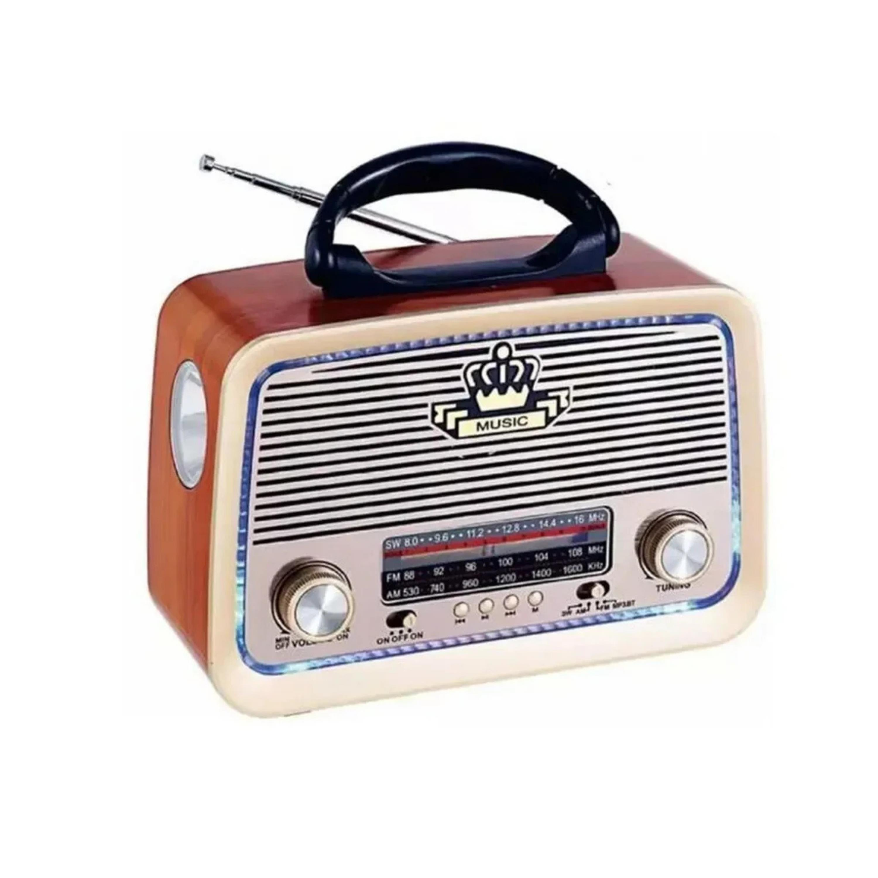 Everton RT-301 Taşınabilir Nostaljik Radyo Bluetoothlu Fenerli Hoparlör