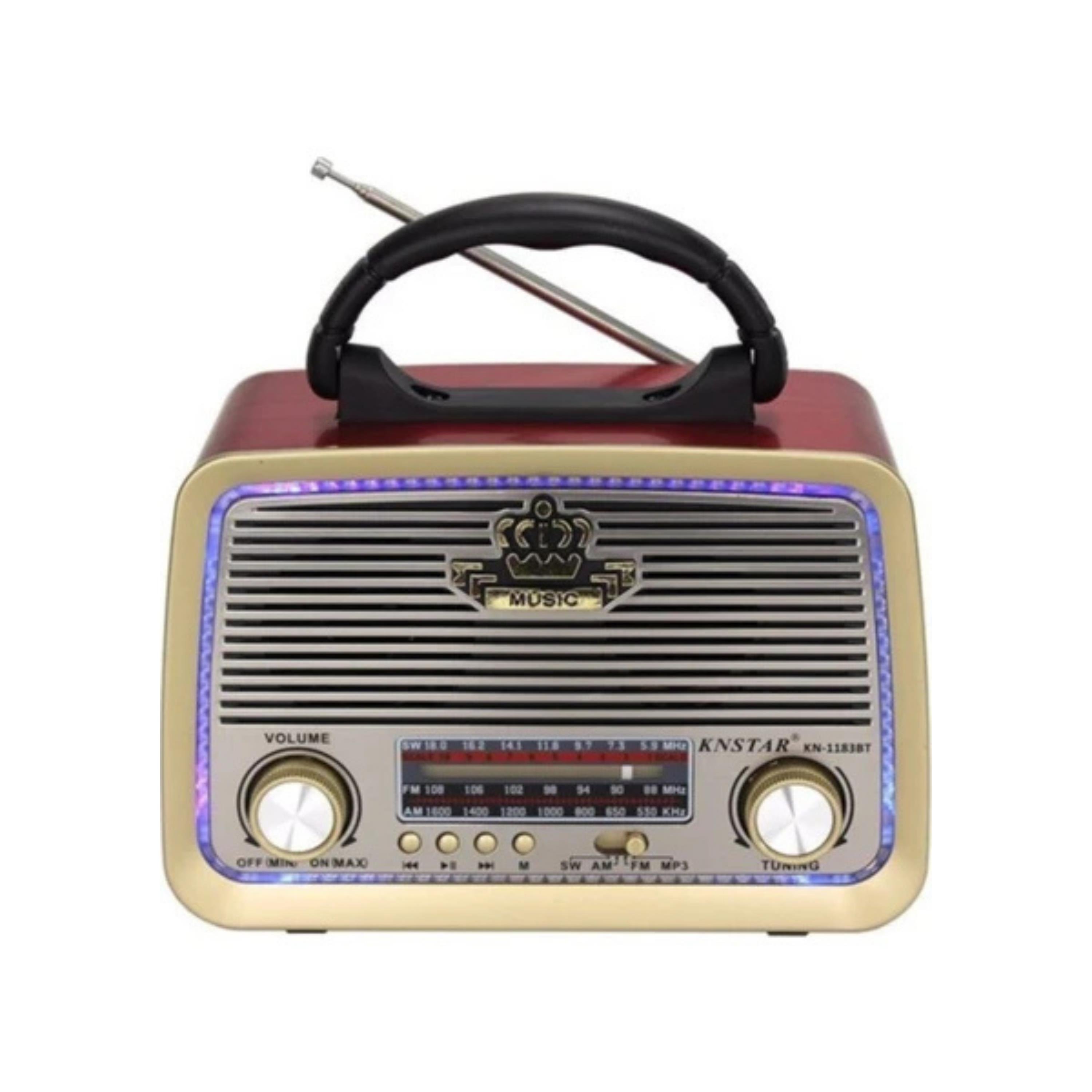 Everton RT-301 Taşınabilir Nostaljik Radyo Bluetoothlu Fenerli Hoparlör