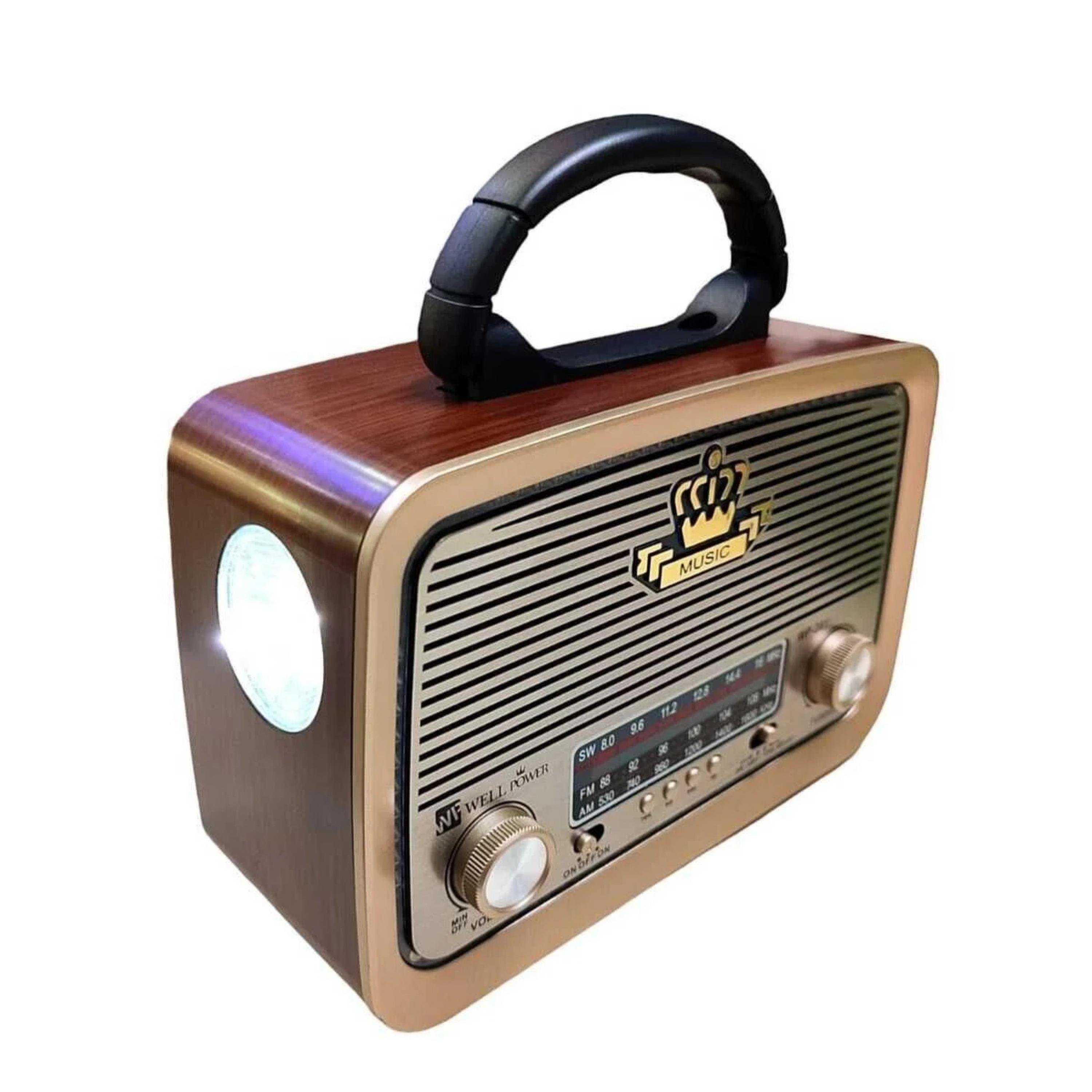 Everton RT-301 Taşınabilir Nostaljik Radyo Bluetoothlu Fenerli Hoparlör