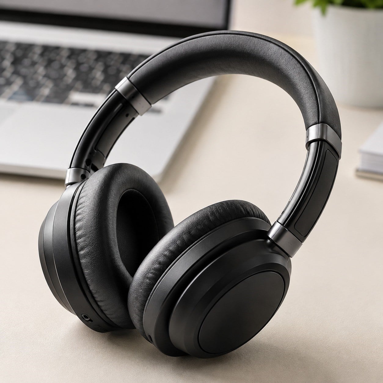 FH-06 Kablosuz Bluetooth 5.3 ANC Aktif Gürültü Engelleme Kulak Üstü Kulaklık 800 mAh Şarj Edilebilir 50 Saat Kullanım USB-C AUX Destekli Katlanabilir Kulaklık
