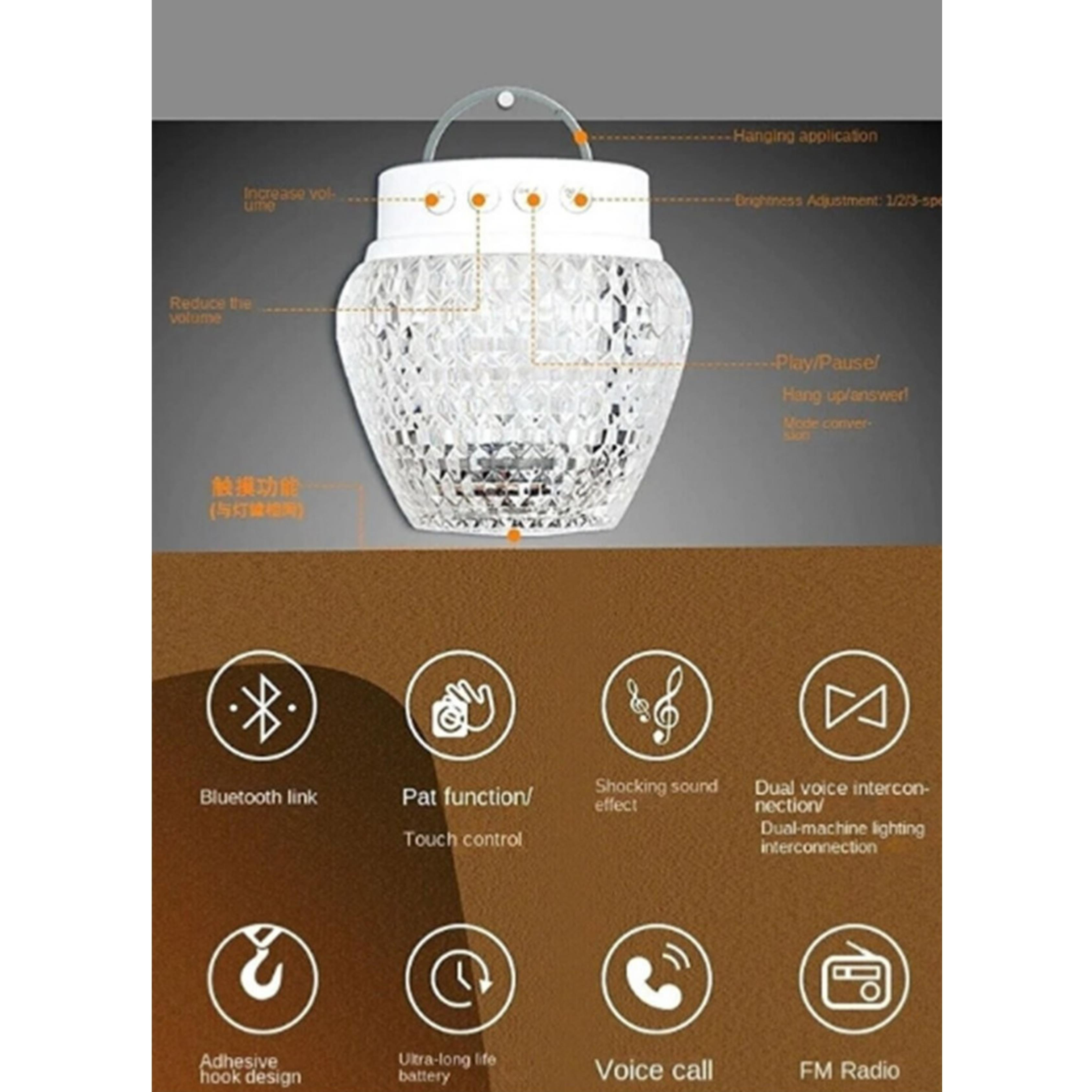 G5S Kristal Speaker Hoparlörlü  Lamba
