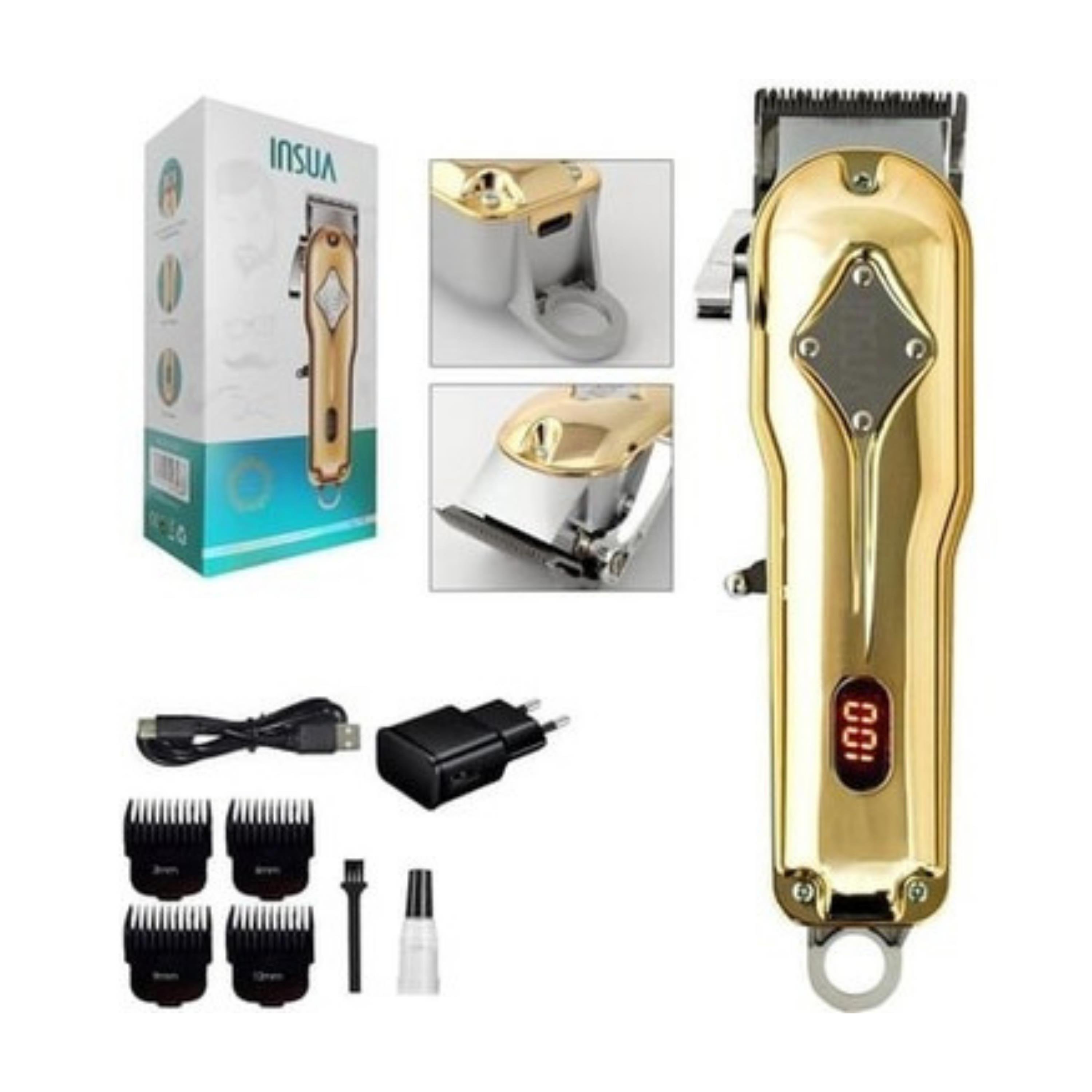 Gold Insua HK-770 Led Ekranlı Profesyonel Tıraş Makinesi Seti