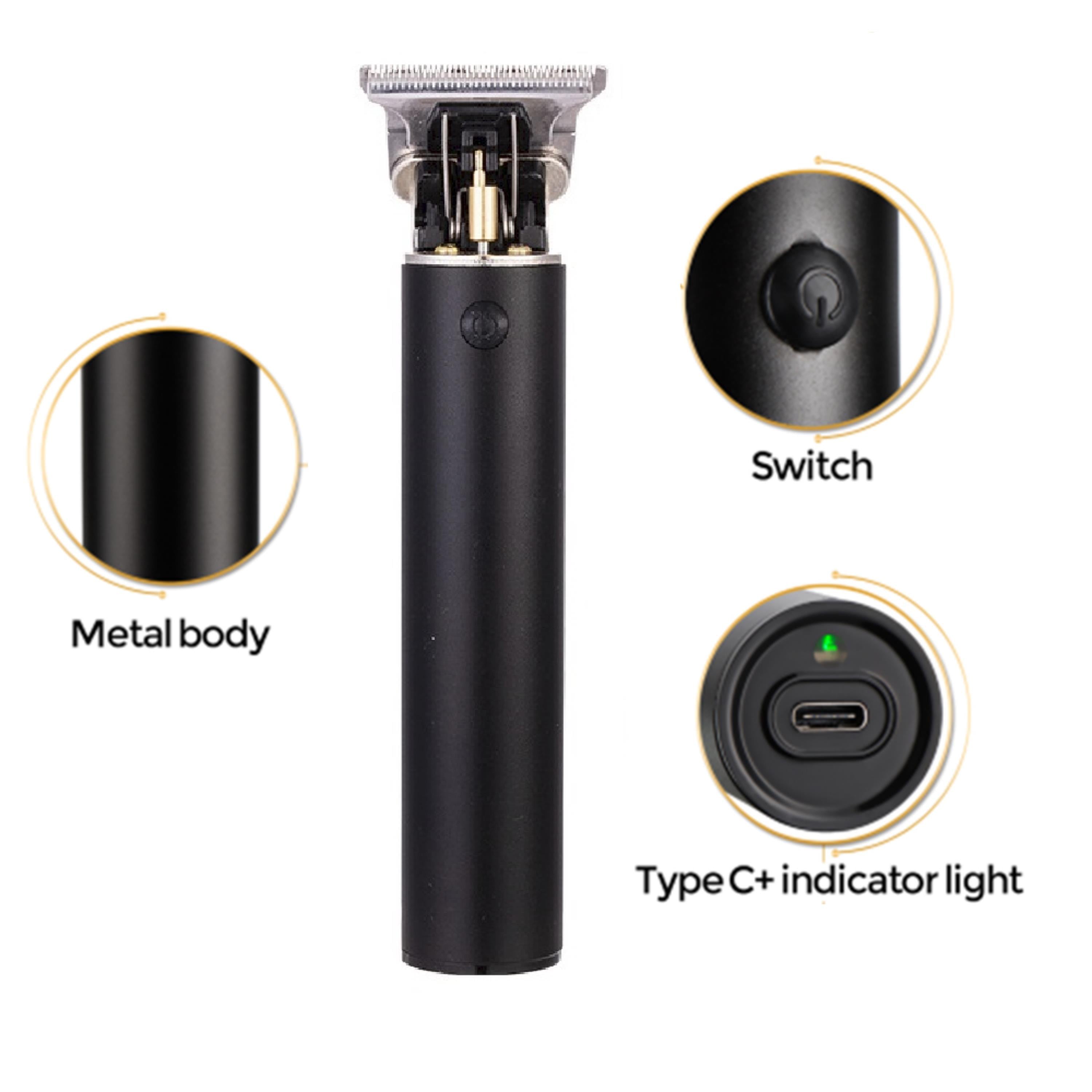 Hasuba HS-085 Profesyonel Saç Kesme Makinesi Şarjlı & Kablolu Kullanım USB Şarjlı Lityum Pilli Tıraş ve Sakal Makinesi Berber Tipi Traş Makinesi