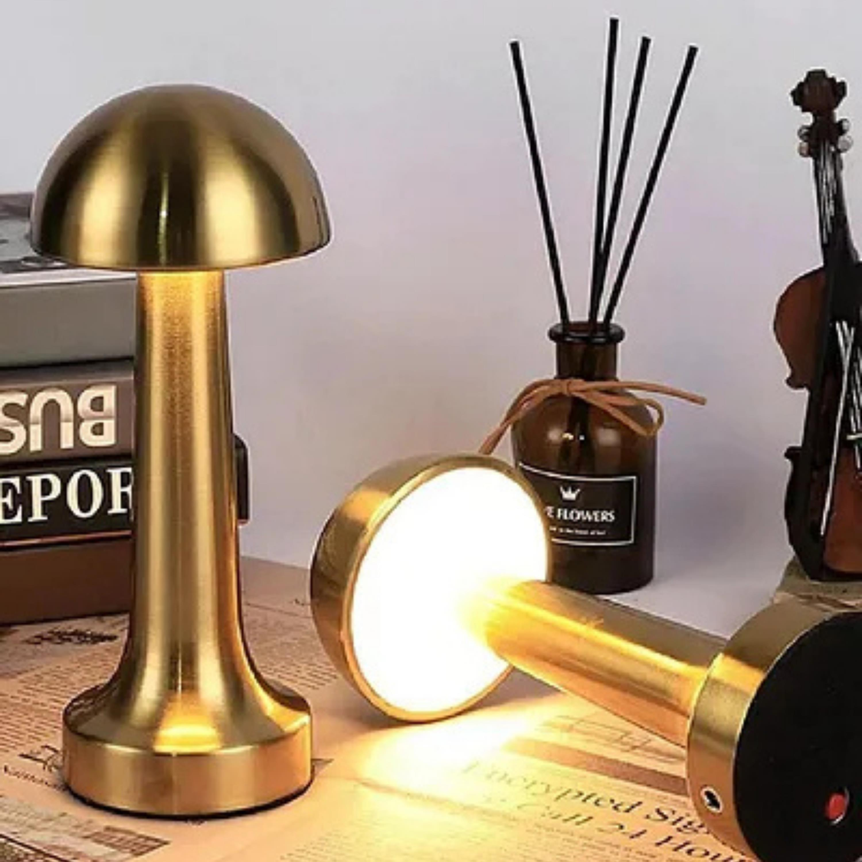 Hero Led Şarjlı Dokunmatik Lotus Masa Lambası Dekoratif 3 Renk Modlu