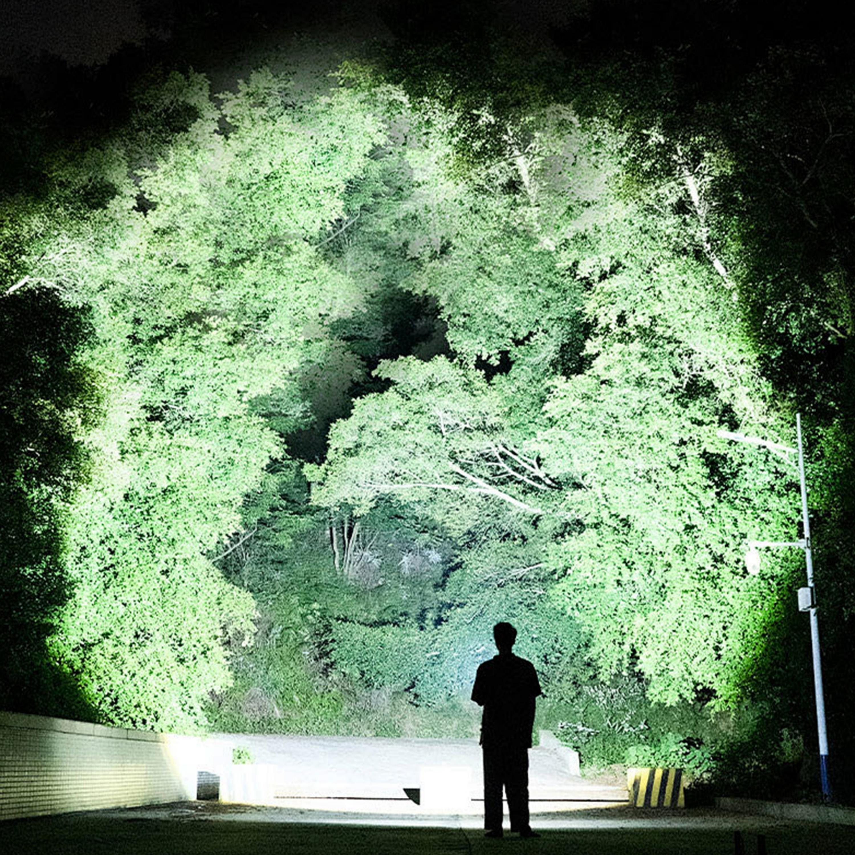 HS-202 Süper Parlak Yüksek Lümen Usb Şarjlı El Feneri Kırmızı Mavi Işık 5 Modlu Zoom Özellikli 