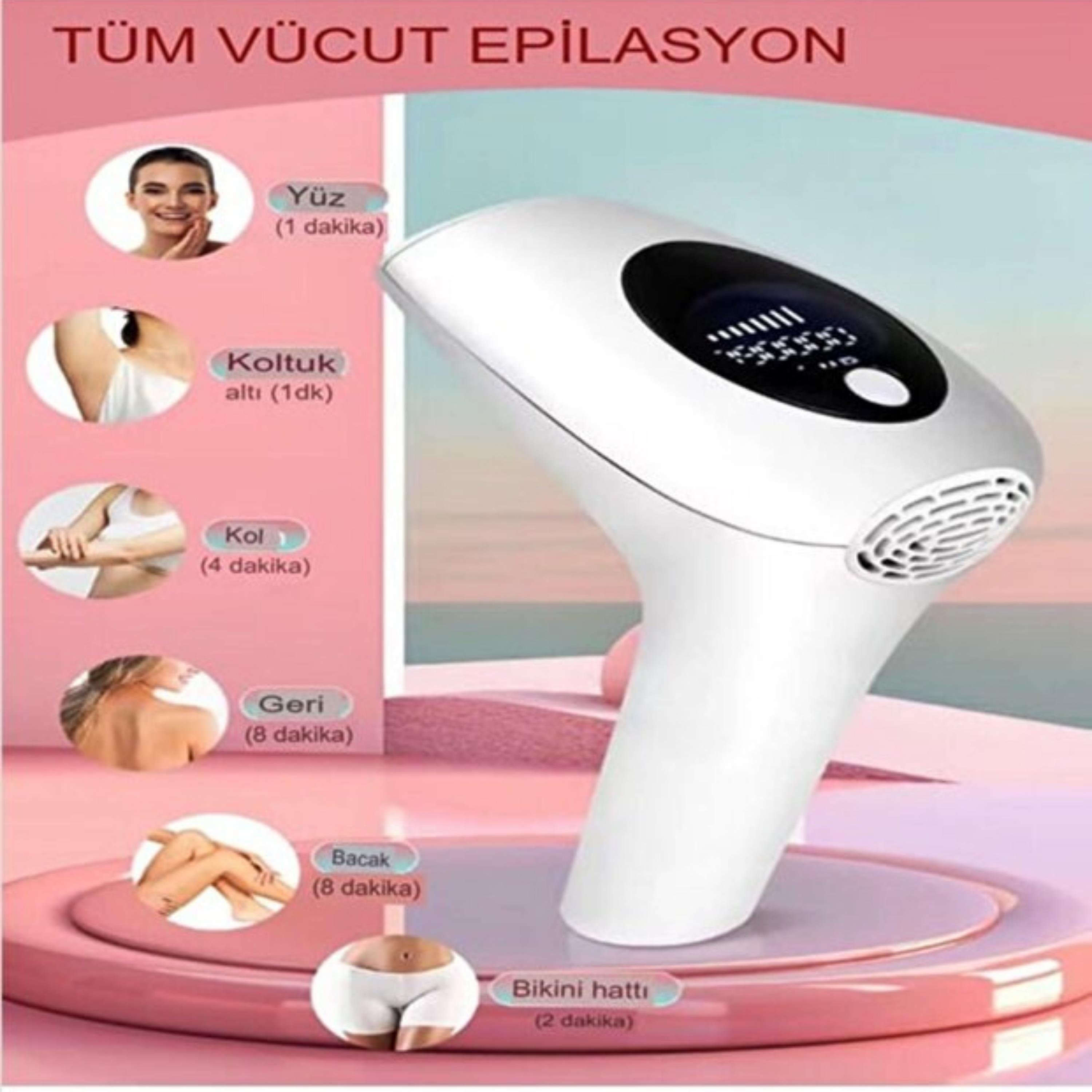 Hs-262 Ipl Buz Lazer Epilasyon Cihazı 999.999 Atım 