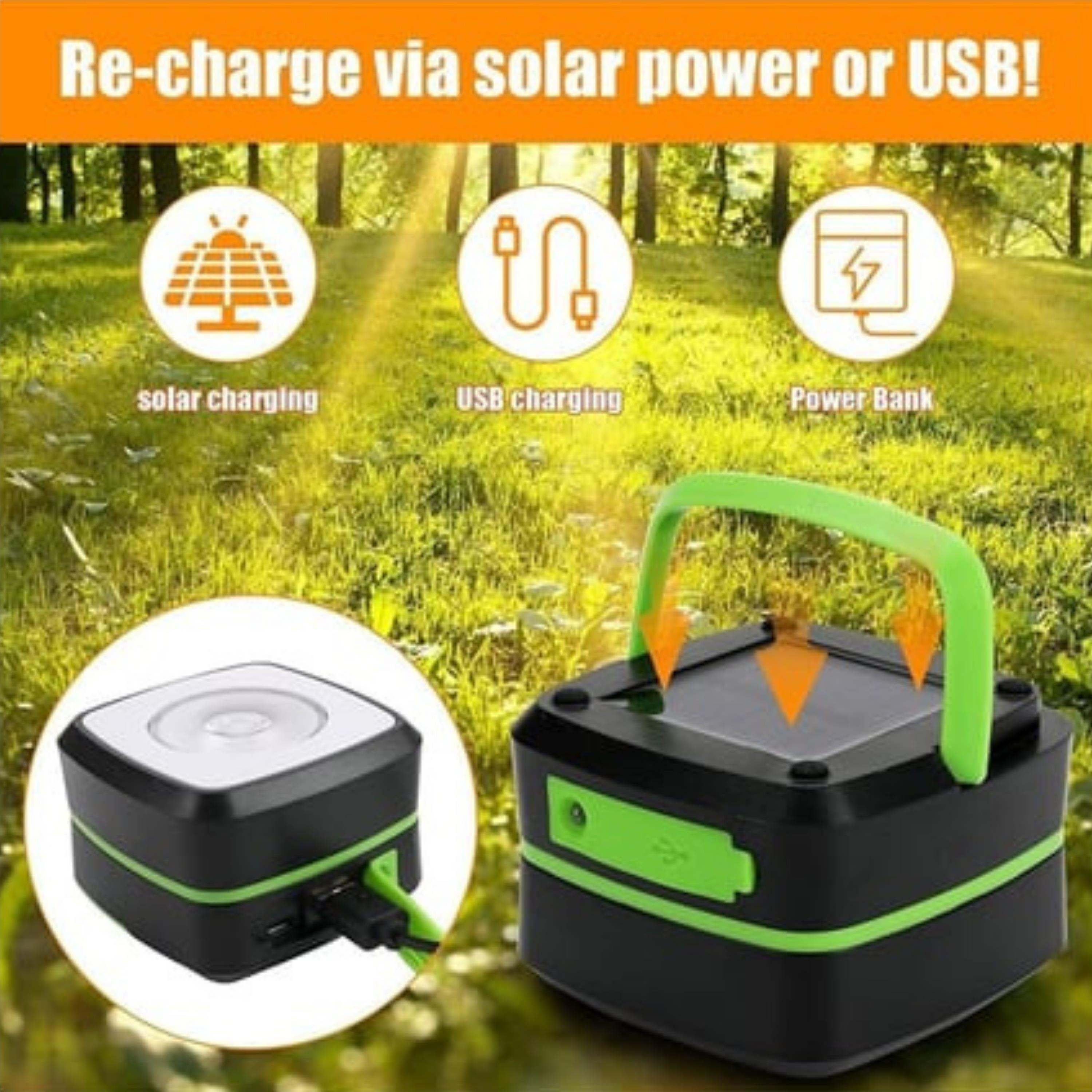 HS-71 Katlanabilir Kamp Lambası USB Şarj Edilebilir Led Işıklı Fener