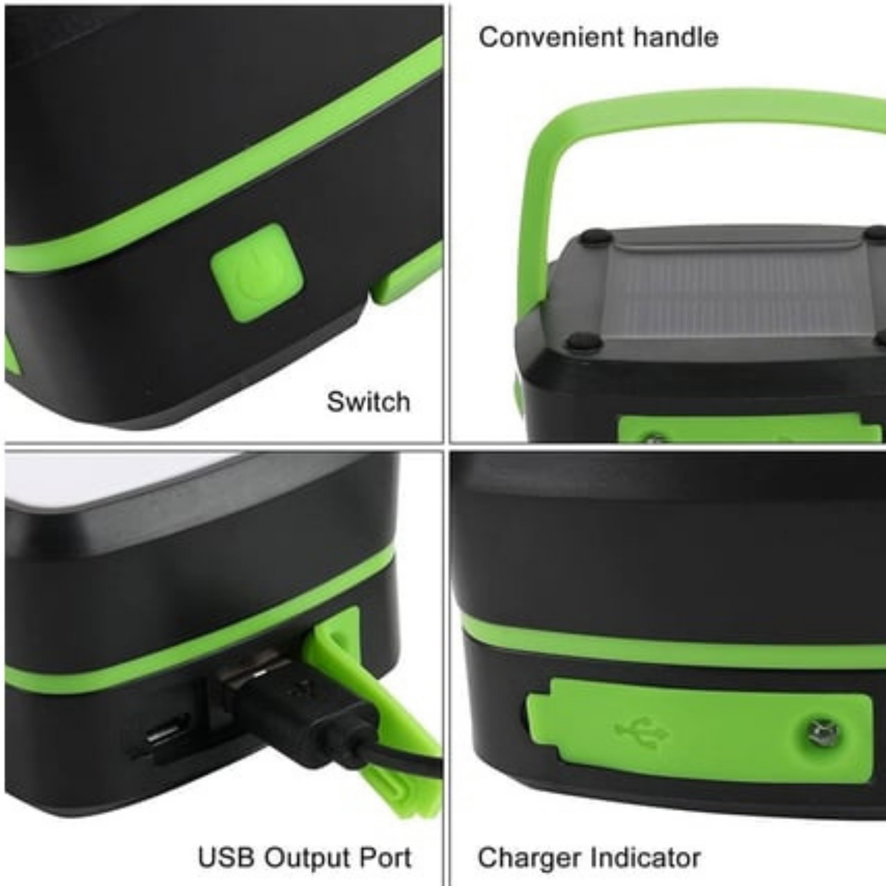 HS-71 Katlanabilir Kamp Lambası USB Şarj Edilebilir Led Işıklı Fener