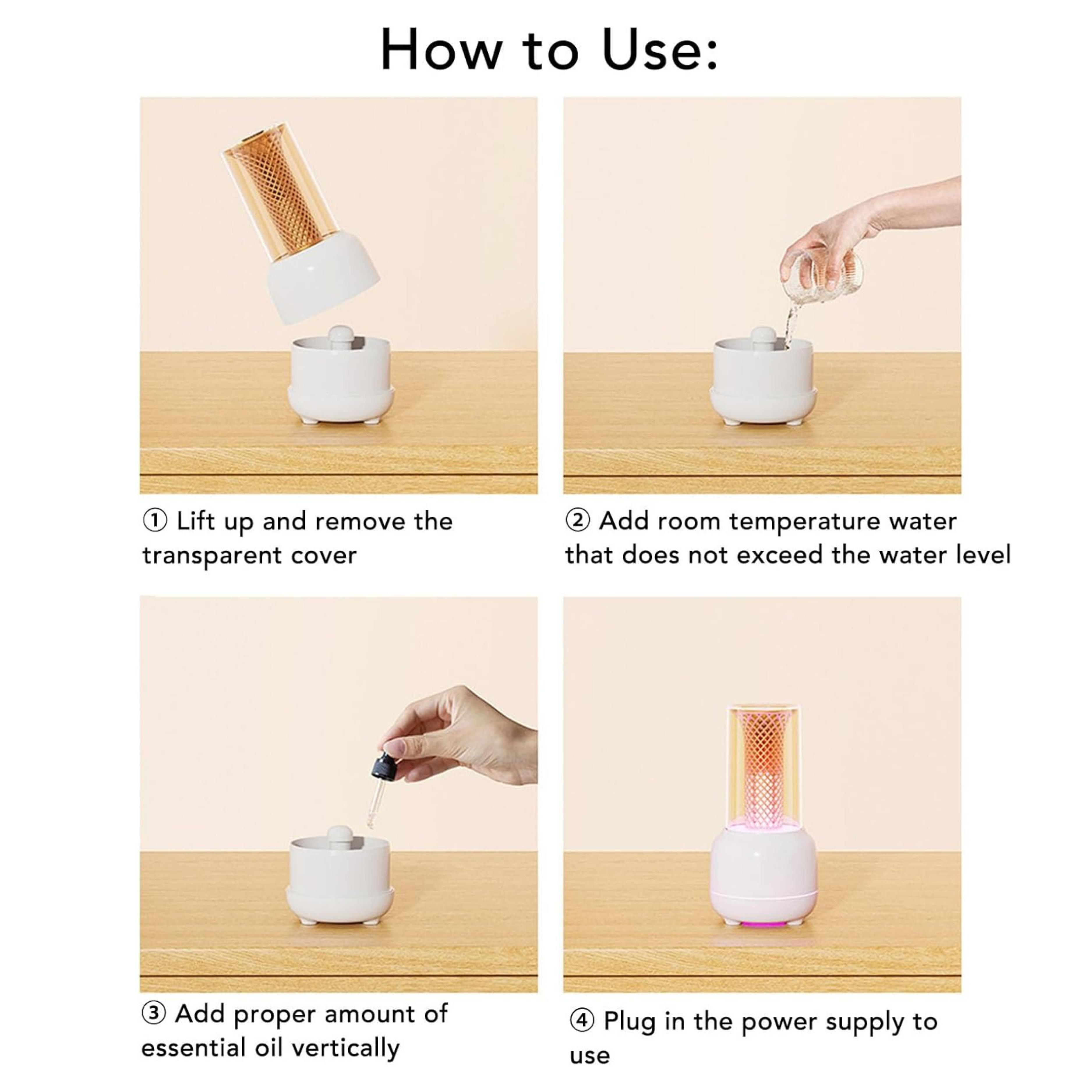 Humidifier 7 LED Renkli Aromaterapi Difüzör Nemlendirici Hava Makinesi