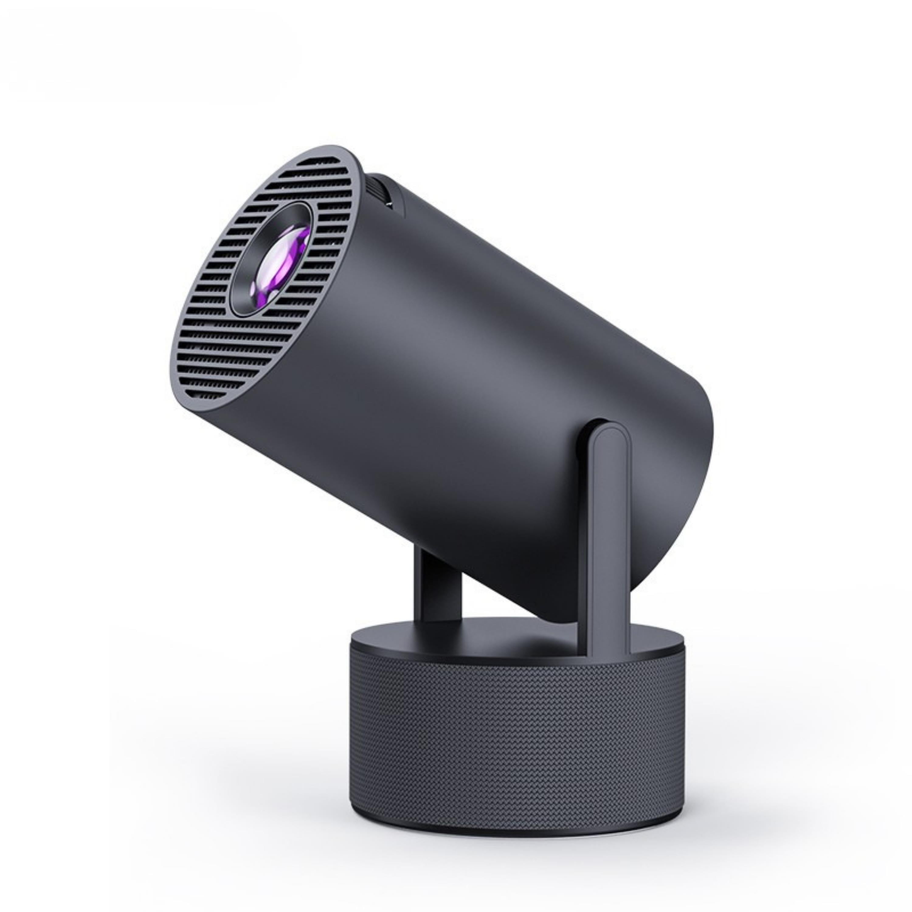 Hy-300pro-ktv Karaoke Projeksiyon Çift Kablosuz Mikrofonlu Bluetooth Hoparlörlü Taşınabilir Ev Sinema Led Projektör 20w Ses Çıkışı 