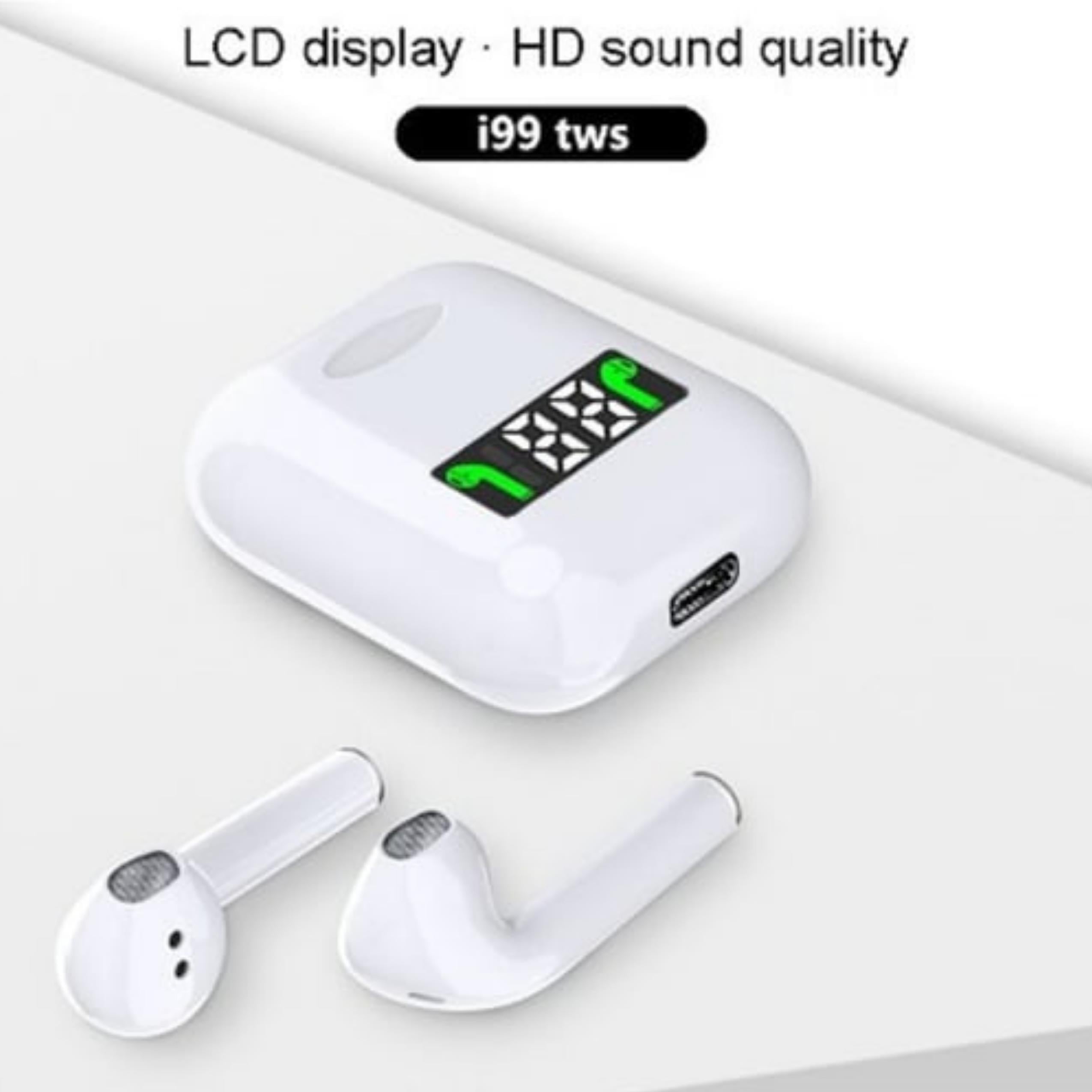İ99 Kablosuz Dijital Göstergeli Kulak İçi Bluetooth Kulaklık