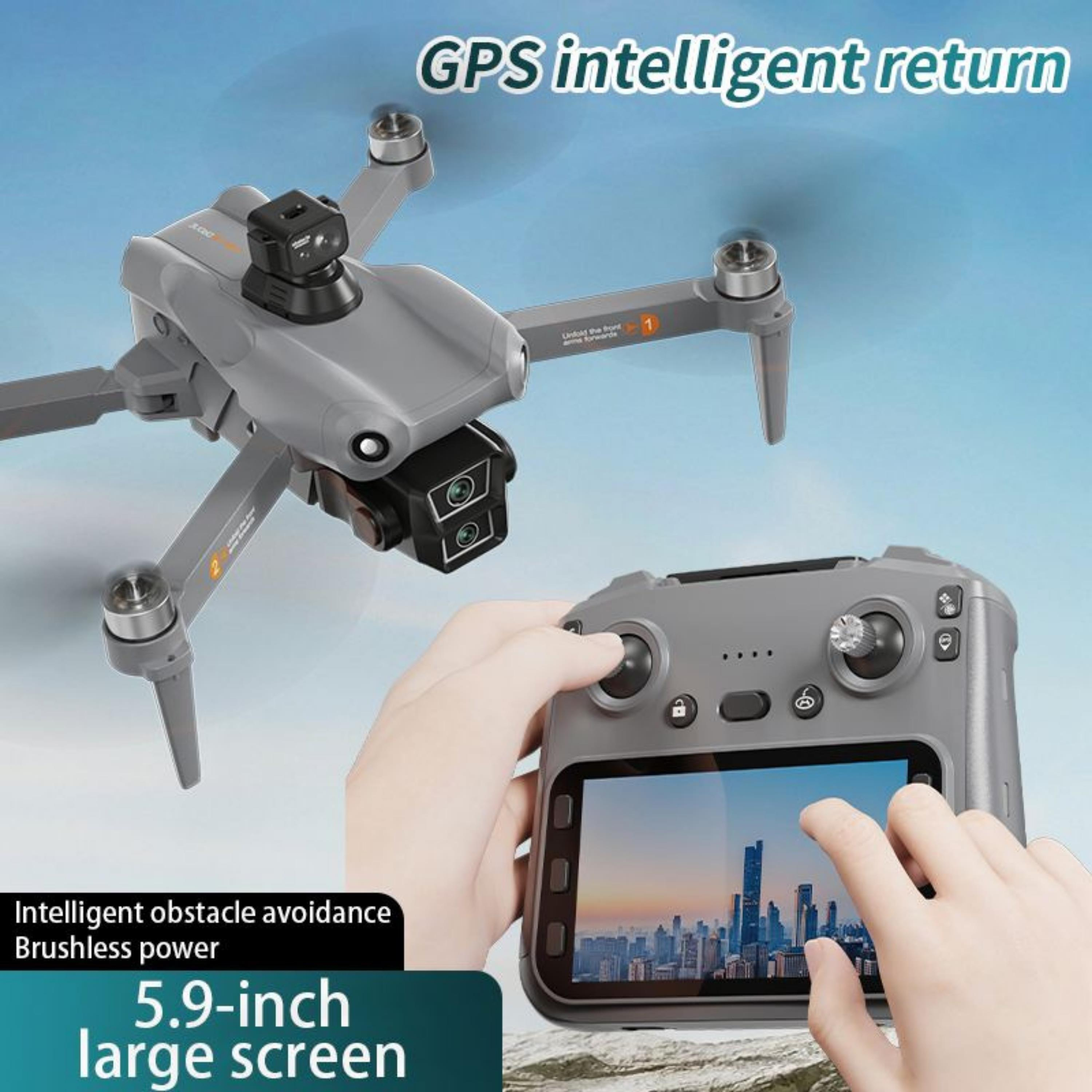 K19 Max HS322 GPS Geri Dönüşlü Çift Kameralı Engel Algılamalı Katlanabilir Hd Kameralı Drone Ekran Kumandalı