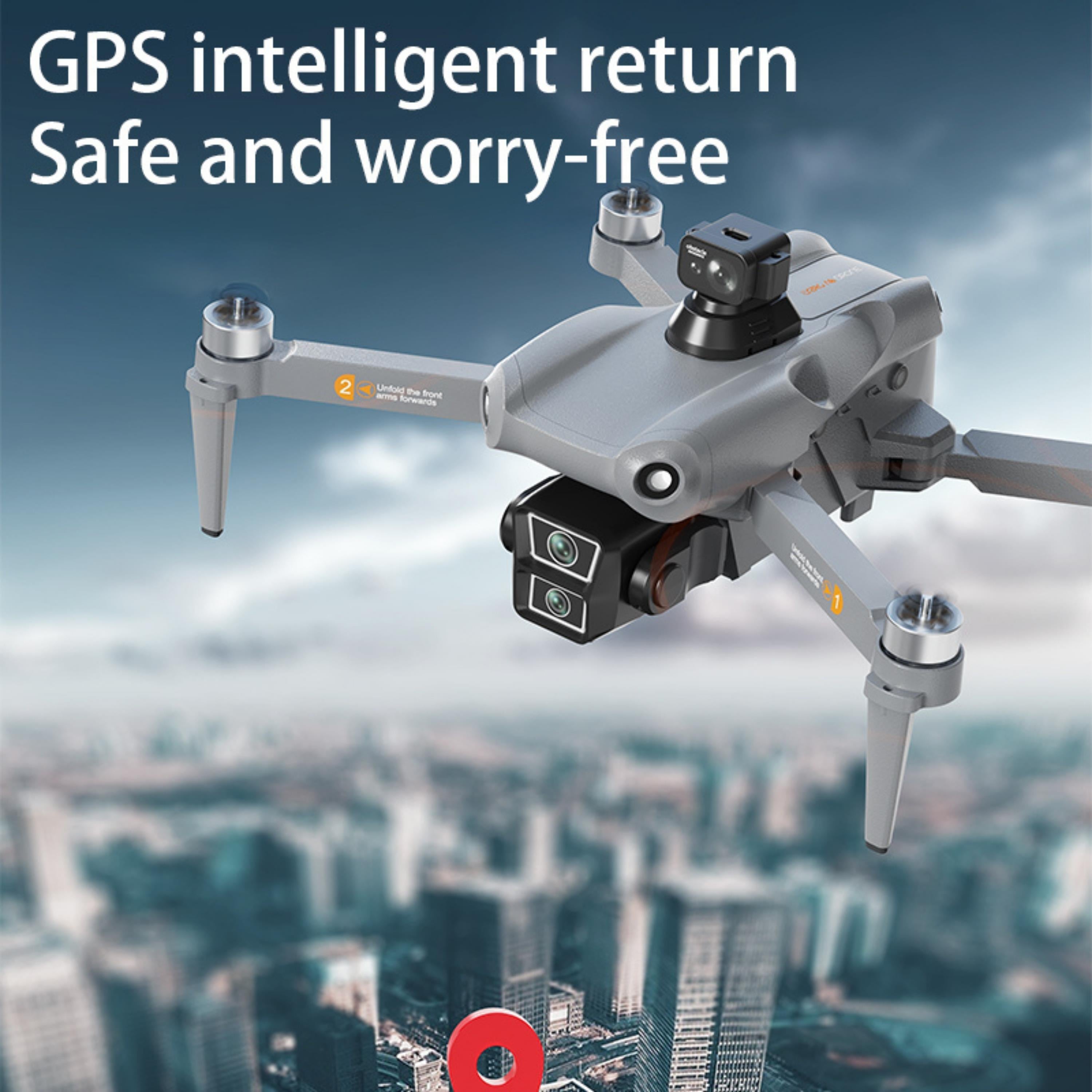 K19 Max HS322 GPS Geri Dönüşlü Çift Kameralı Engel Algılamalı Katlanabilir Hd Kameralı Drone Ekran Kumandalı