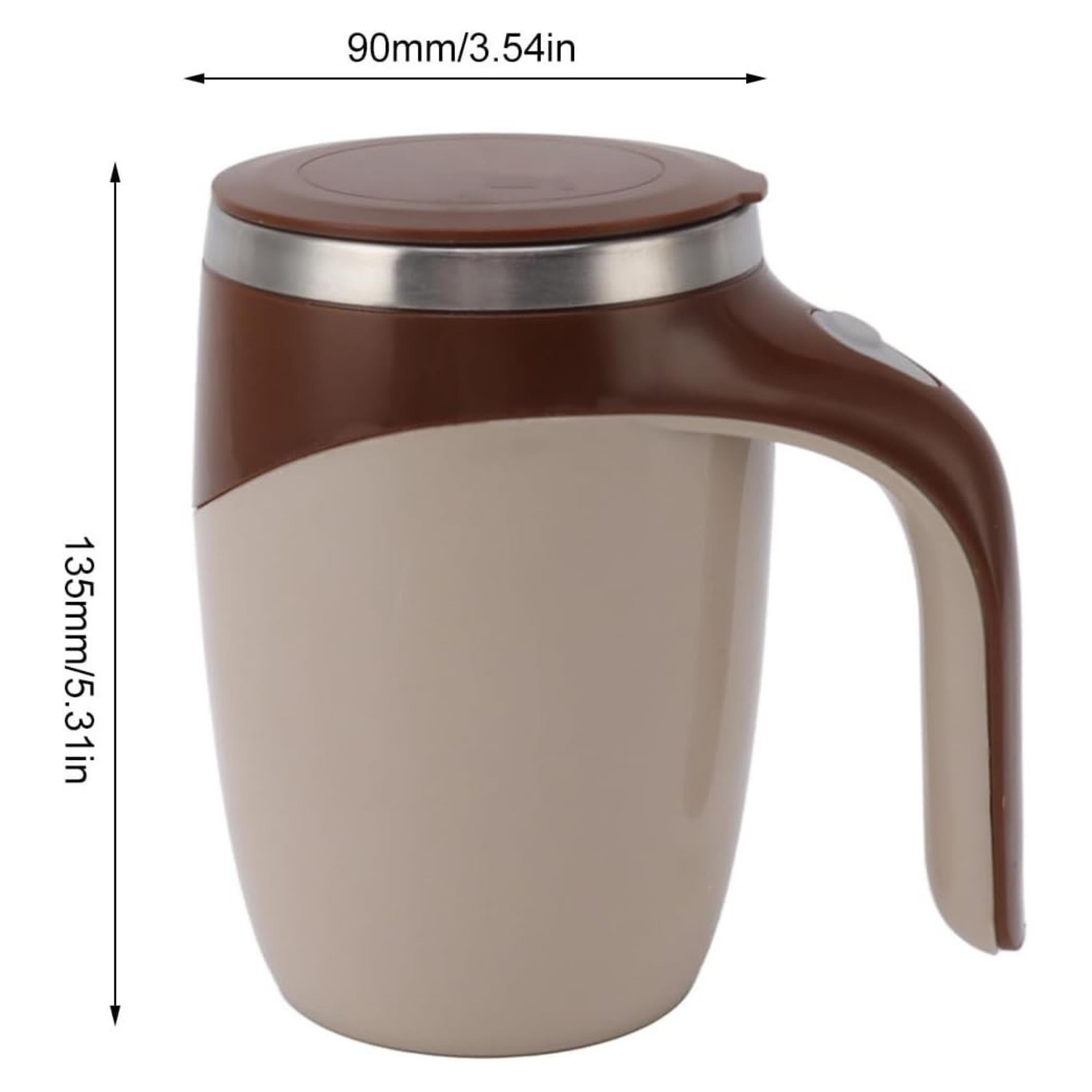 Kahverengi Otomatik Karıştırmalı Kupa Usb Şarjlı Manyetik Karıştırmalı Kahve Bardağı Paslanmaz Çelik Taşınabilir
