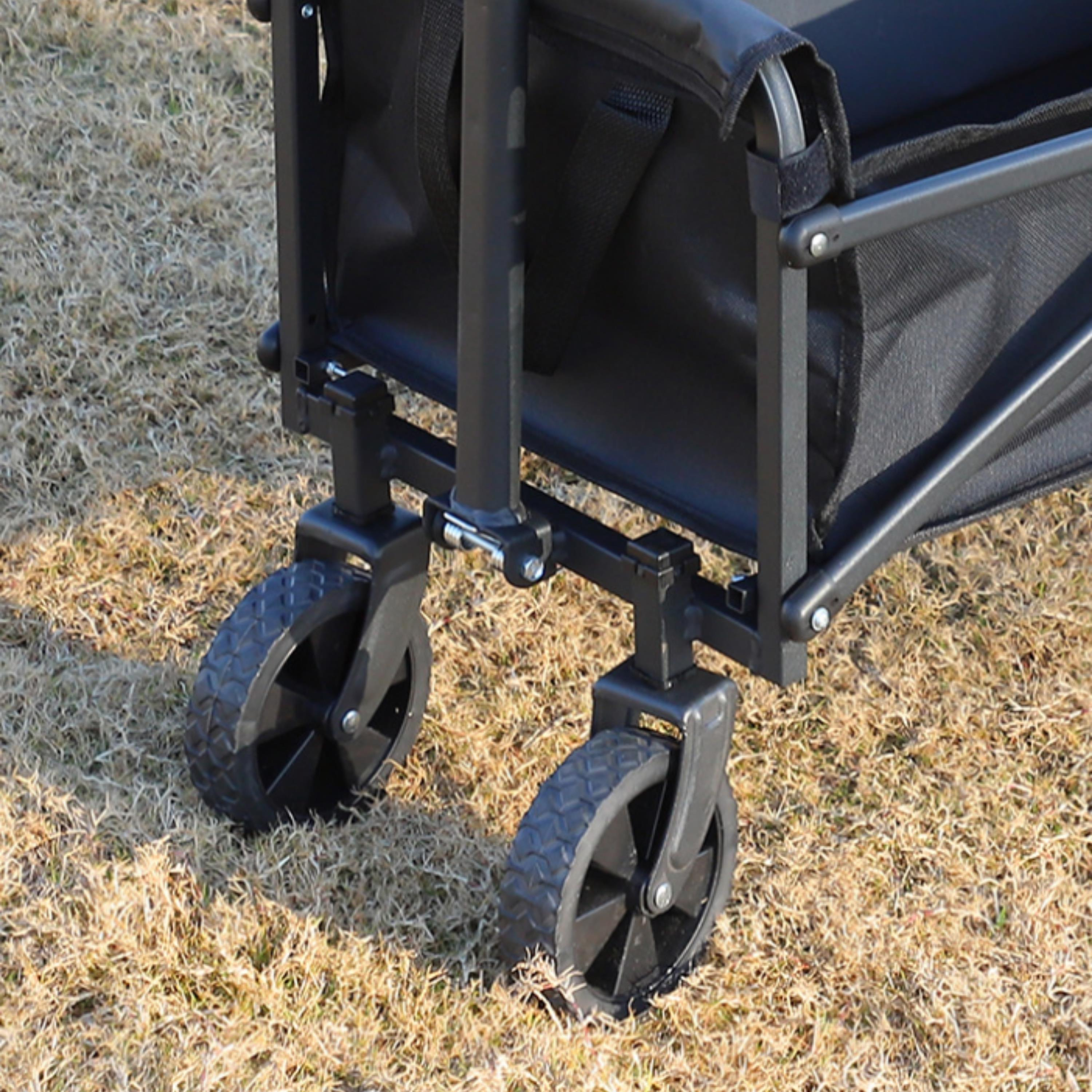 Katlanabilir Tekerlekli Taşıma Arabası Çok Amaçlı Katlanır El Arabası Dayanıklı Foldable Cart Ev Ofis Depo Bahçe Alışveriş İçin Pratik Yük Taşıma Arabası