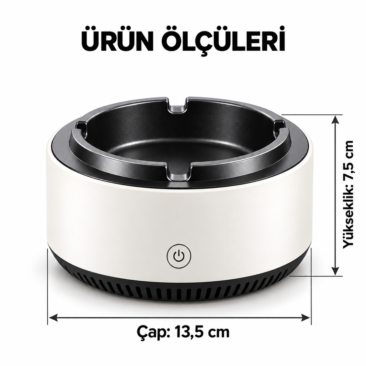 Koku Önleyici Duman Çeken Hava Temizleyici Elektronik Küllük