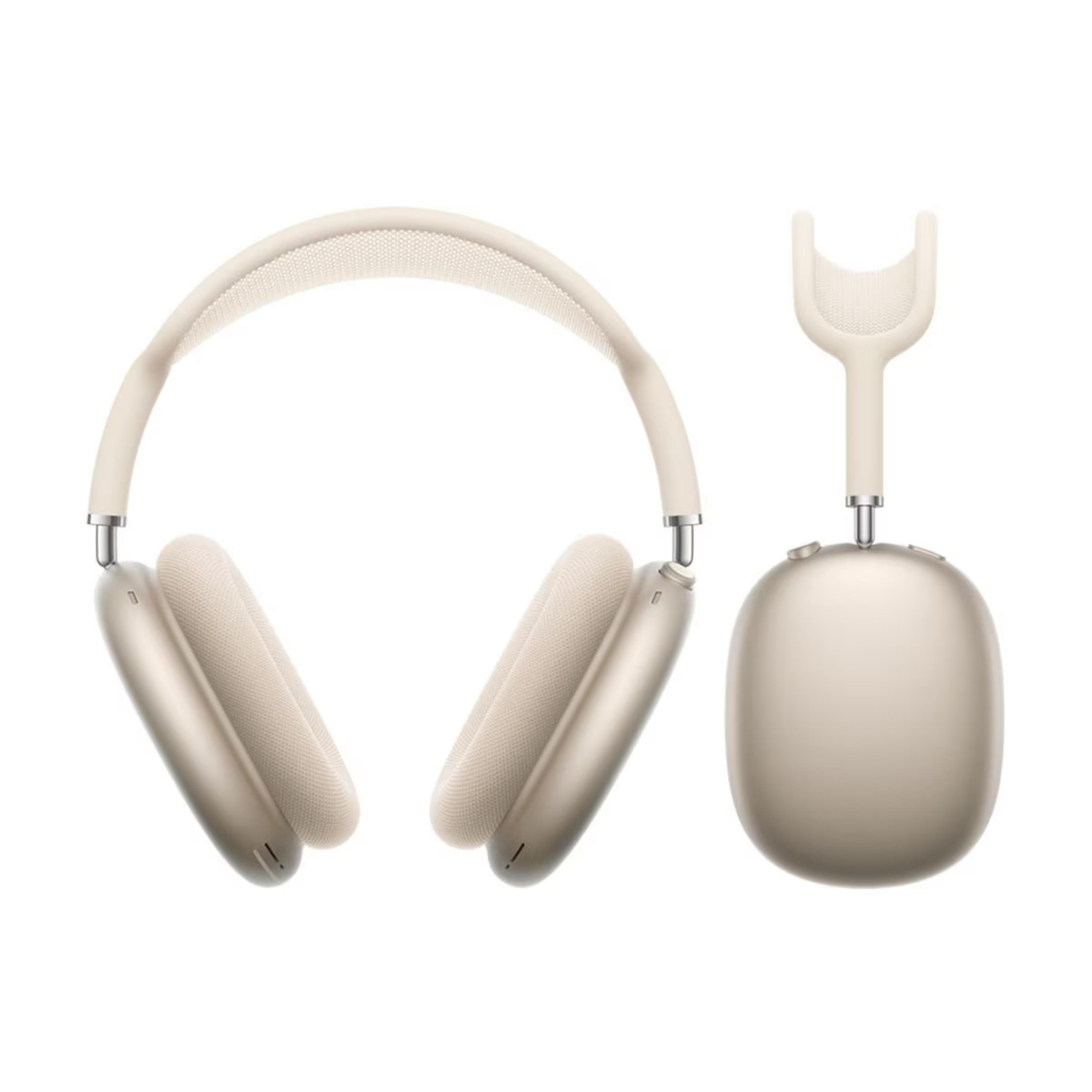Krem Max3 Kulaküstü Bluetooth Kulaklık Şarjlı Kulaklık Çantası Hediyeli Kafaüstü Yumuşak Pedli Yüksek Ses Performanslı Kulaküstü Kulaklık