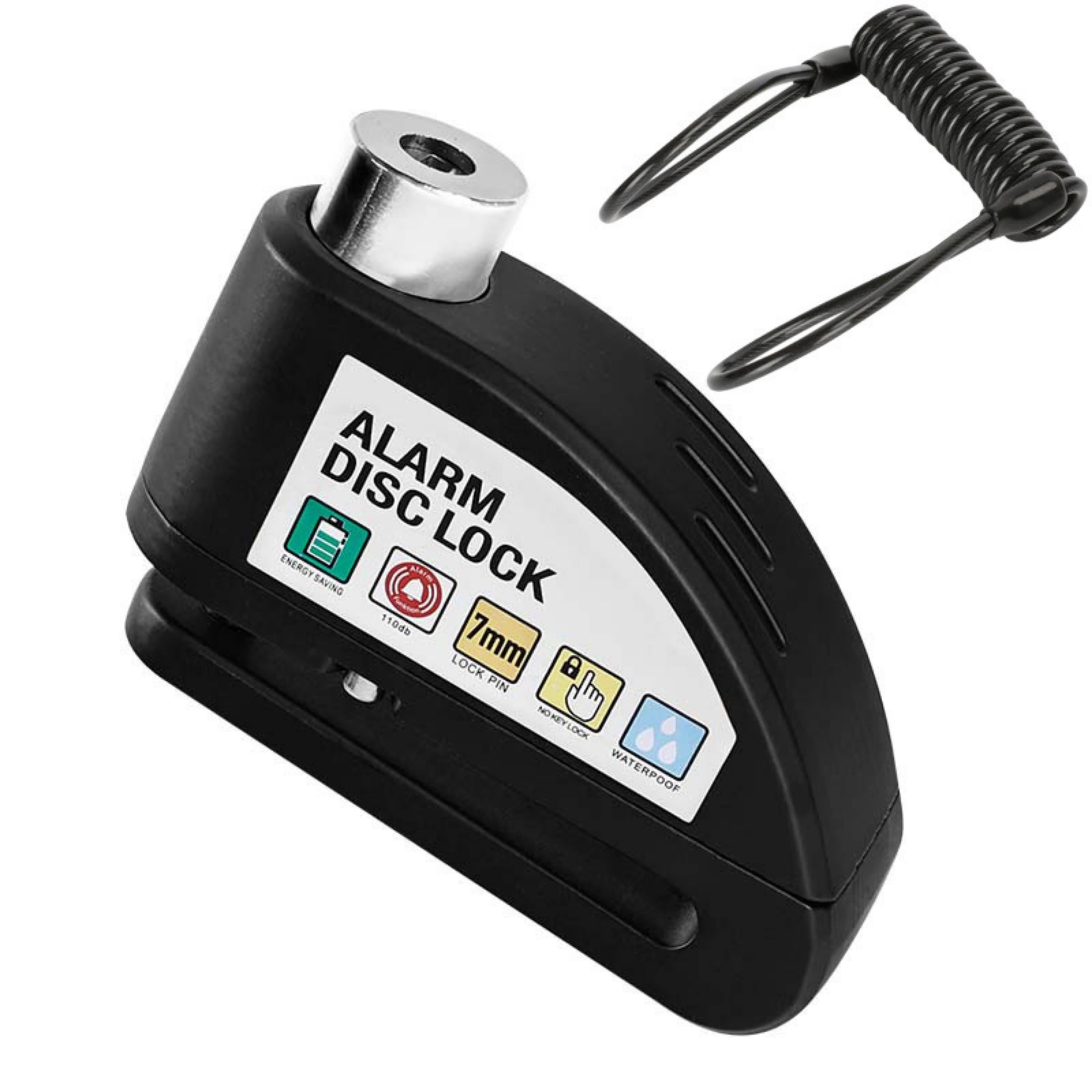 Lock Motosiklet Bisiklet Kilidi Alarmlı Disk Kilidi Çelik Gövdeli 