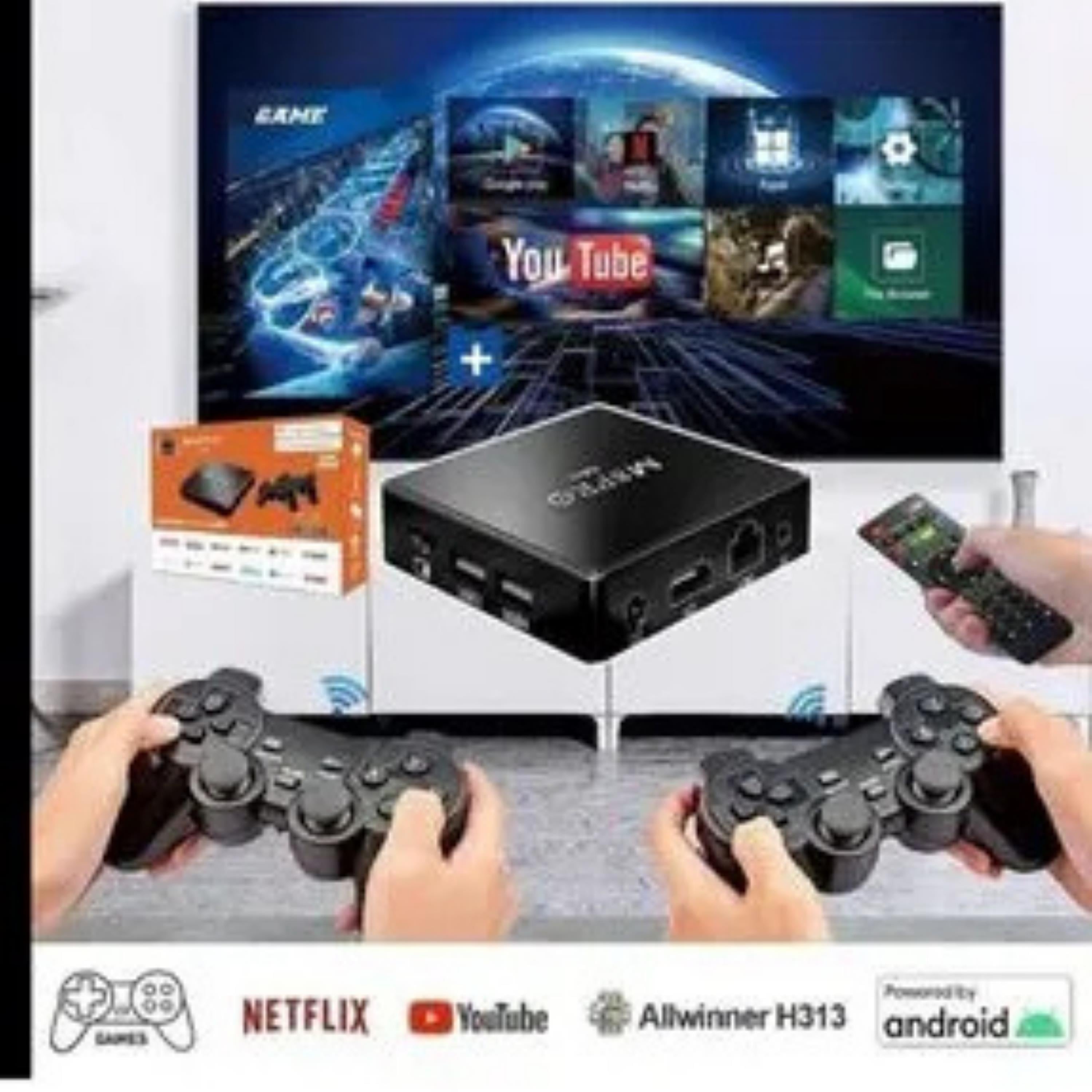 M8 Pro Mini Android Box Ve Game Box 2 Oyun Kolu Oyun Konsolu 2In1