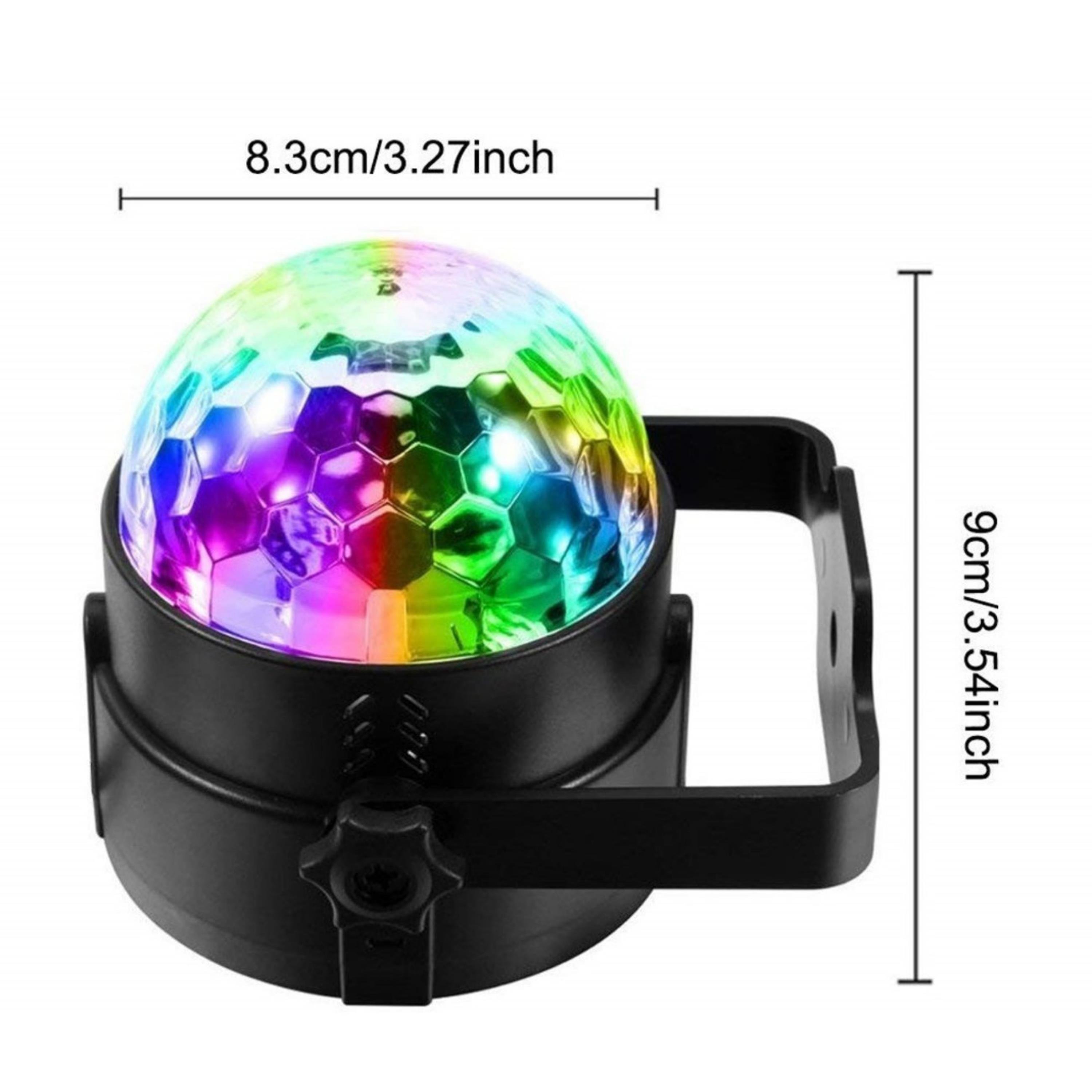 Mini Disko Topu Kumandalı Sese Duyarlı Led Parti Işığı 