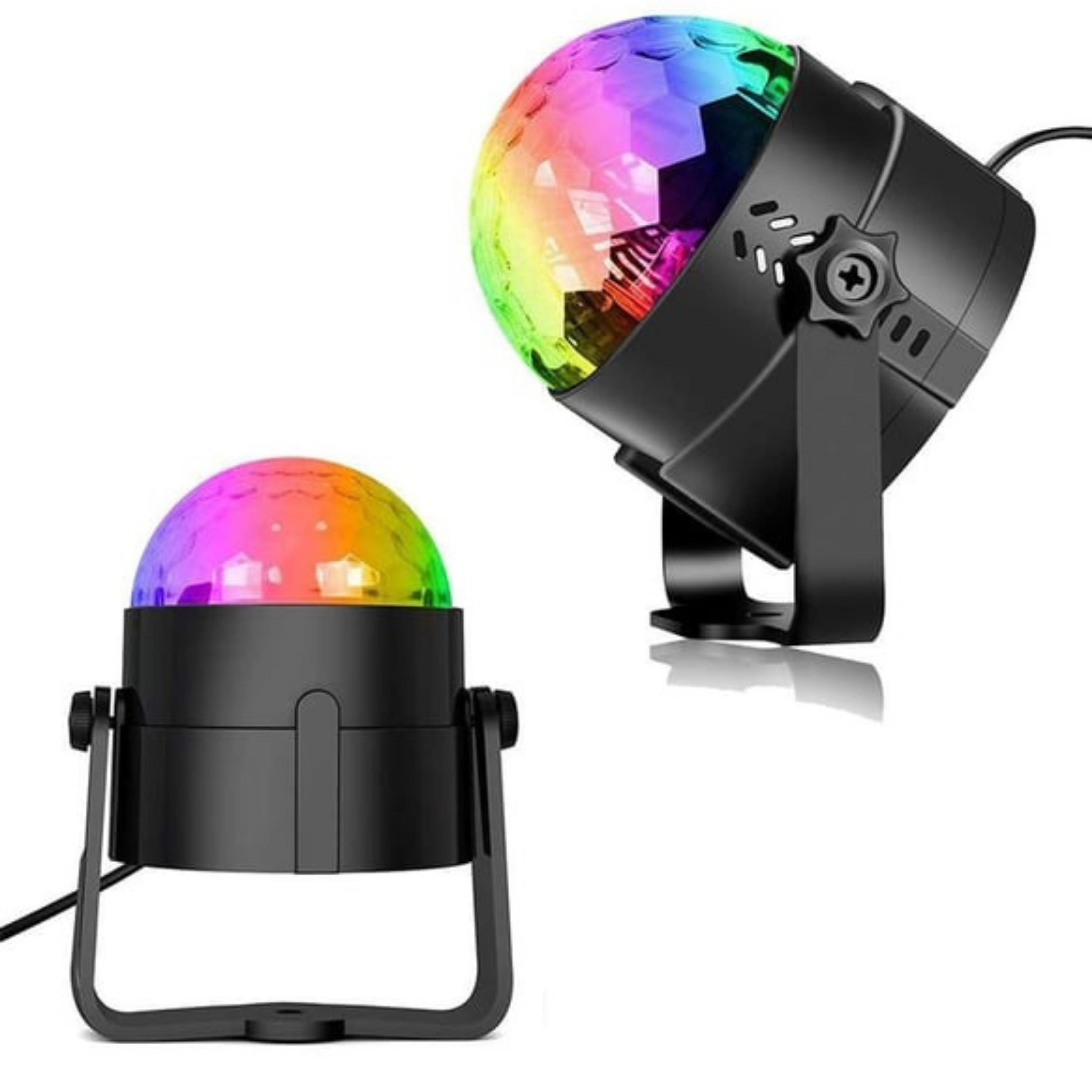 Mini Disko Topu Kumandalı Sese Duyarlı Led Parti Işığı 