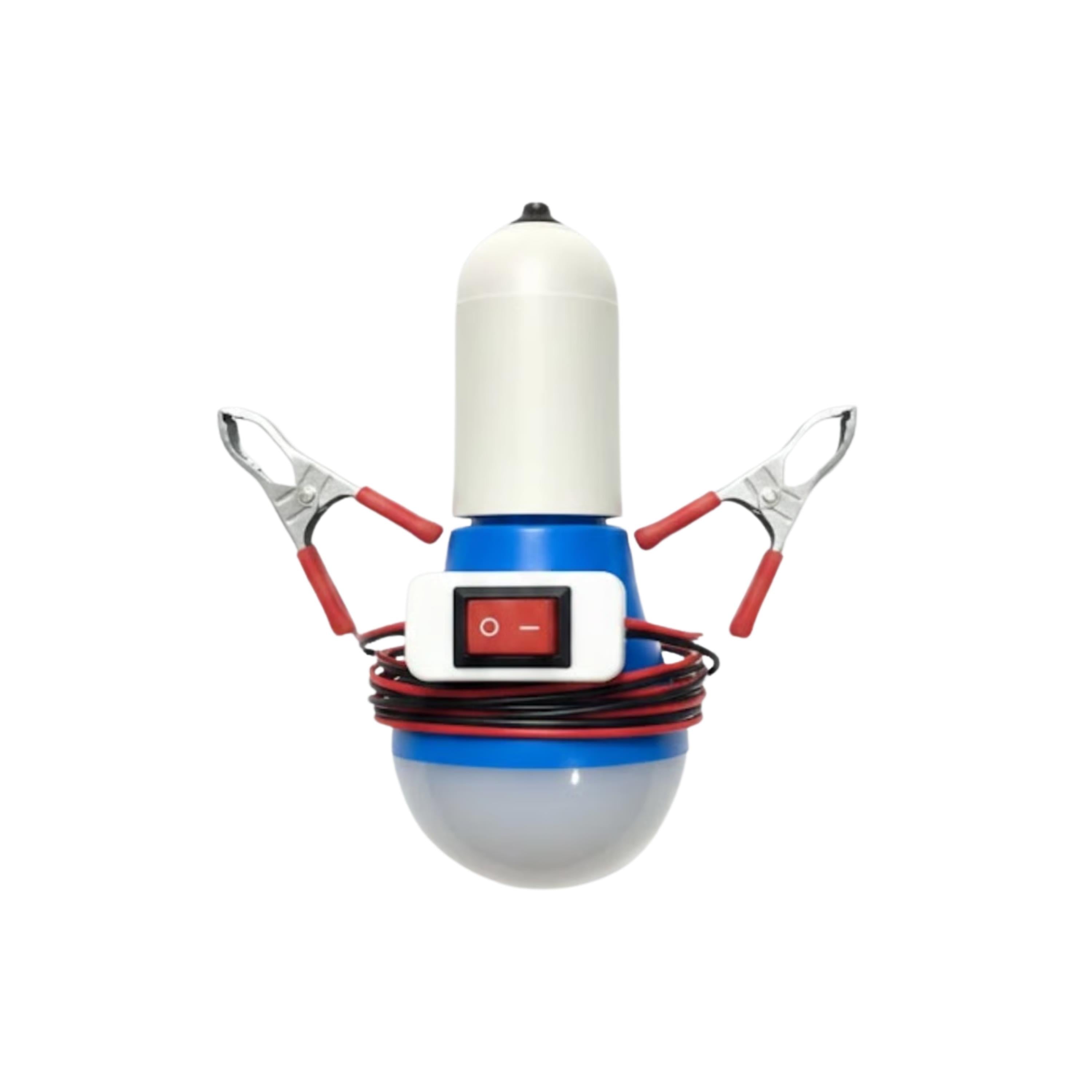 ÖZS 1857 12V 5W Akü Bağlantılı Kıskaçlı Led Ampul Araç Aküsü Uyumlu Taşınabilir Acil Durum Aydınlatma Lambası 4 Metre Kablolu Takviye Lamba