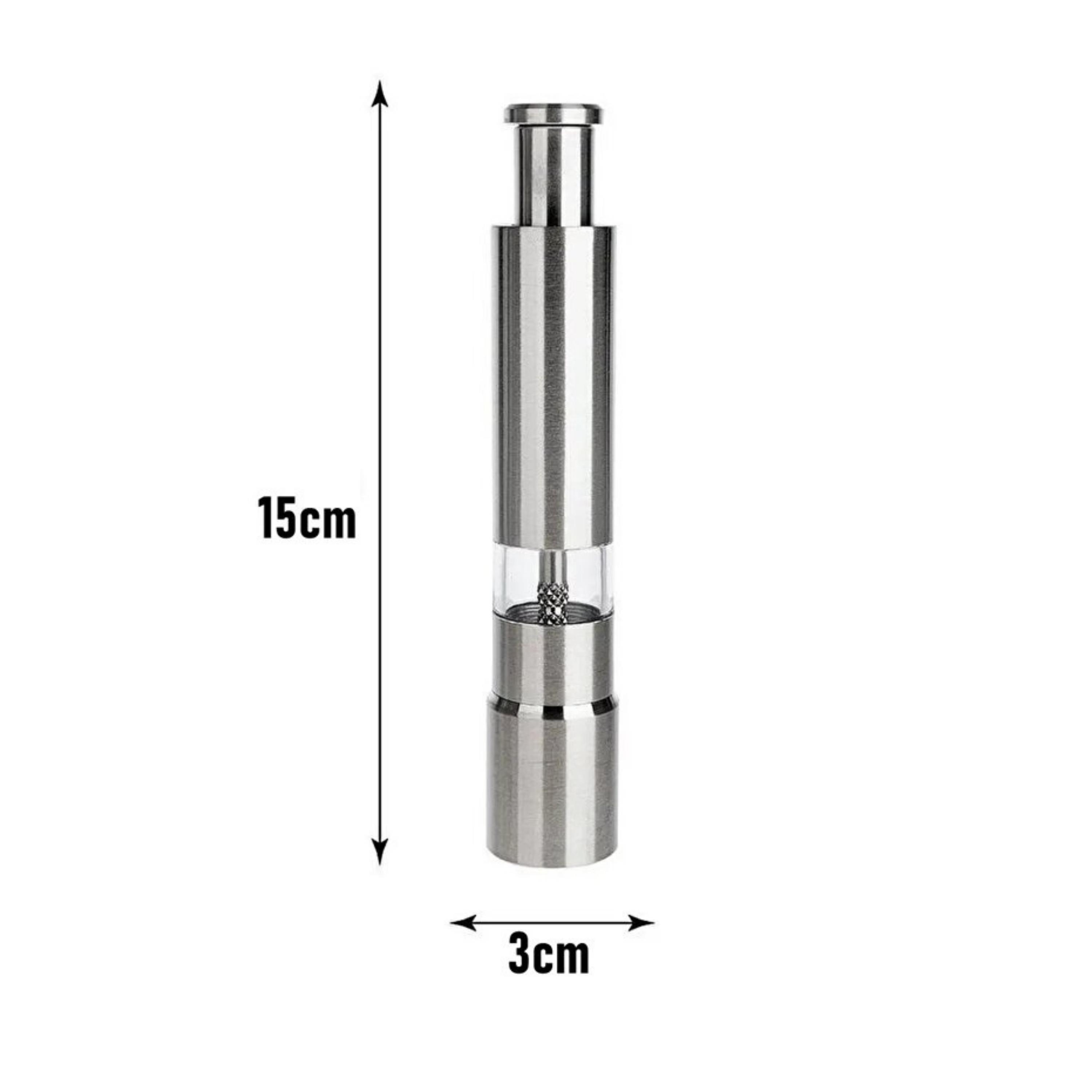 Paslanmaz Çelik Basmalı Tuz Karabiber Baharat Öğütücü Baharat Değirmeni