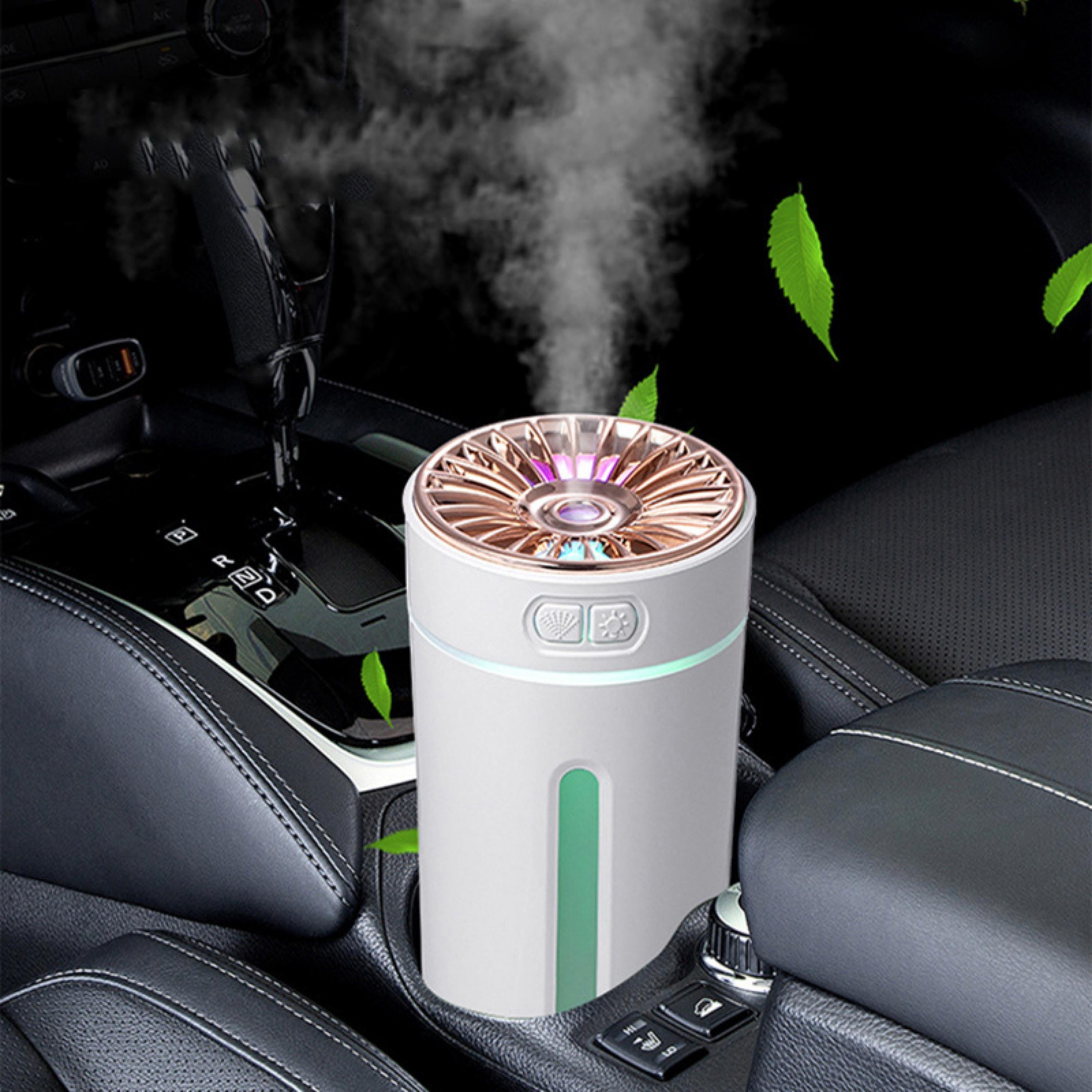Pembe 0618 Araç Nemlendirici Usb Aroma Humidifier Rgb Işıklı Araç Masaüstü Ortam Hava Nemlendiric Aroma Difüzörü Buhar Makinesi