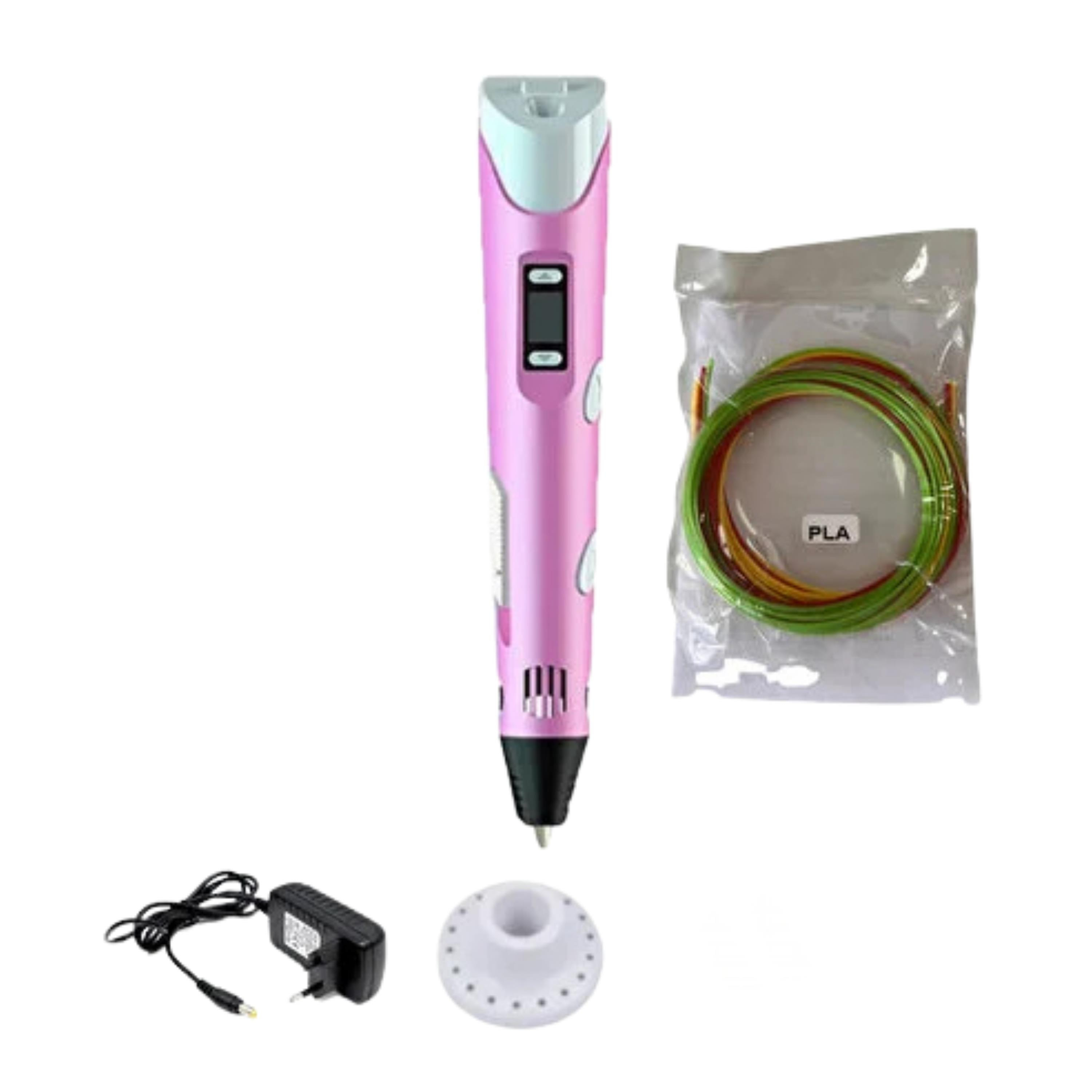 Pembe 3D Kalem Dijital Ekranlı Pen Printer