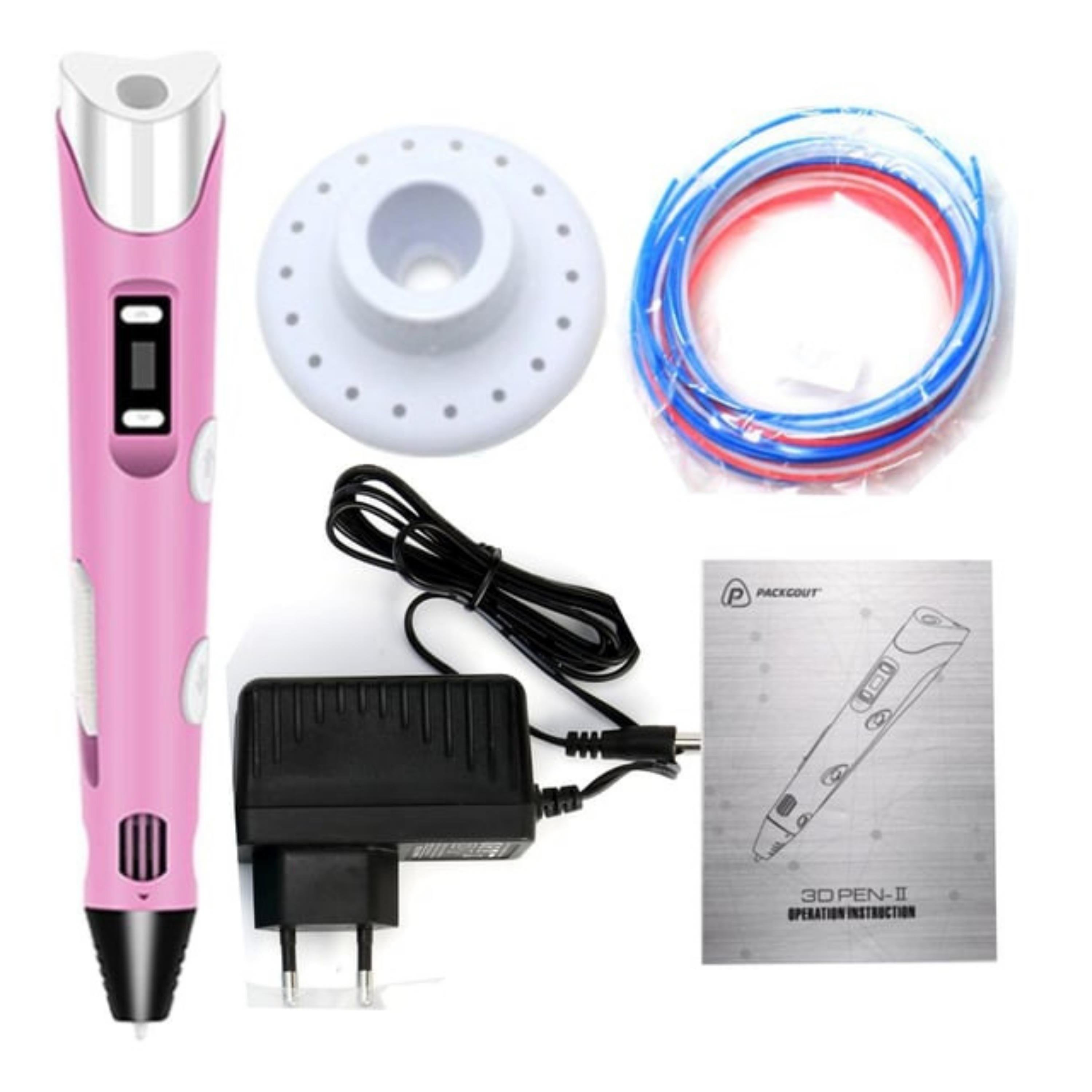 Pembe 3D Kalem Dijital Ekranlı Pen Printer