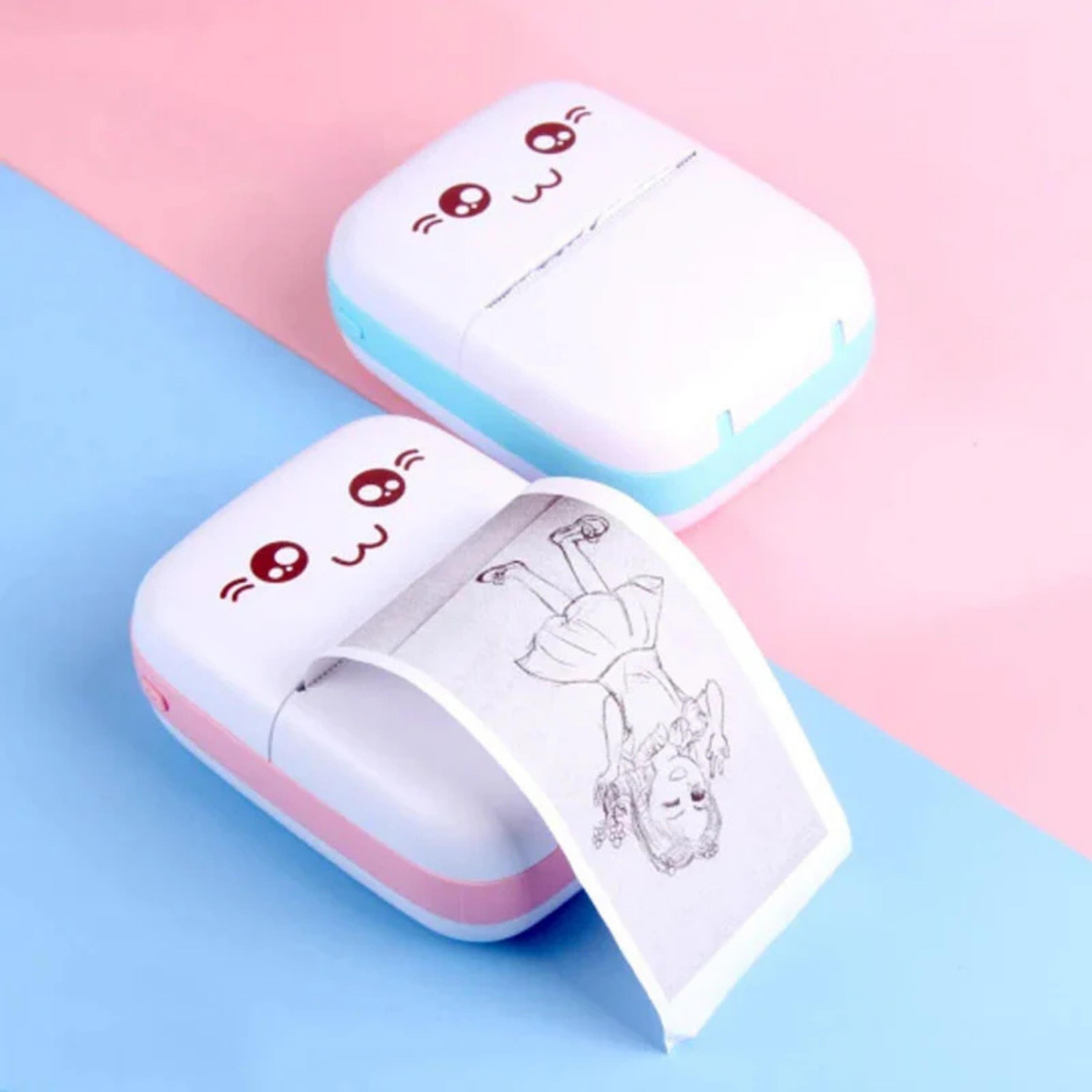 Pembe Termal Cep Yazıcısı Mini Printer