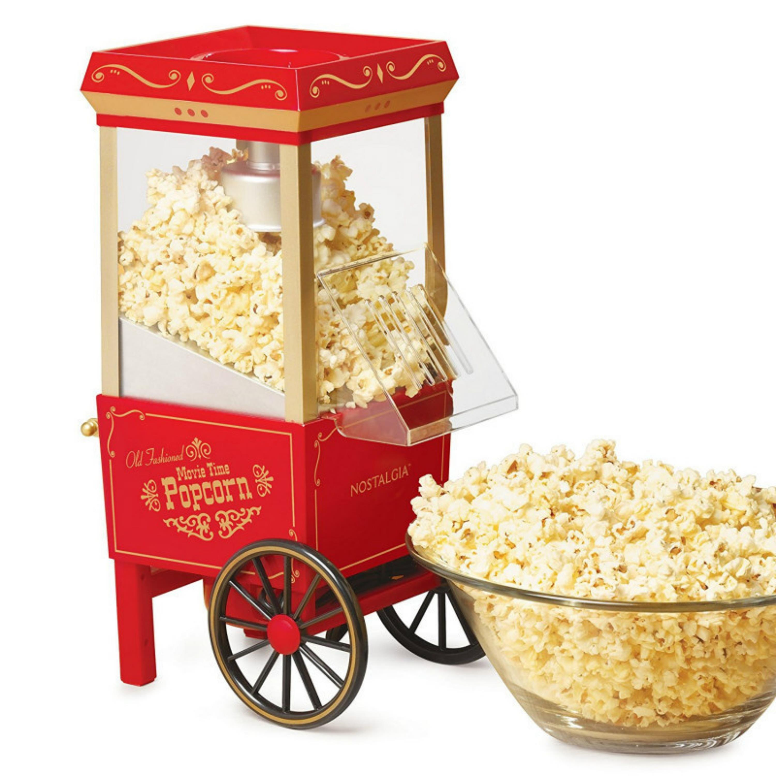 PG-618 Nostaljik Tasarımlı Mini Popcorn Makinesi Ev Tipi Mısır Patlatma Makinesi Kolay Temizlenebilir Aşırı Isınma Korumalı