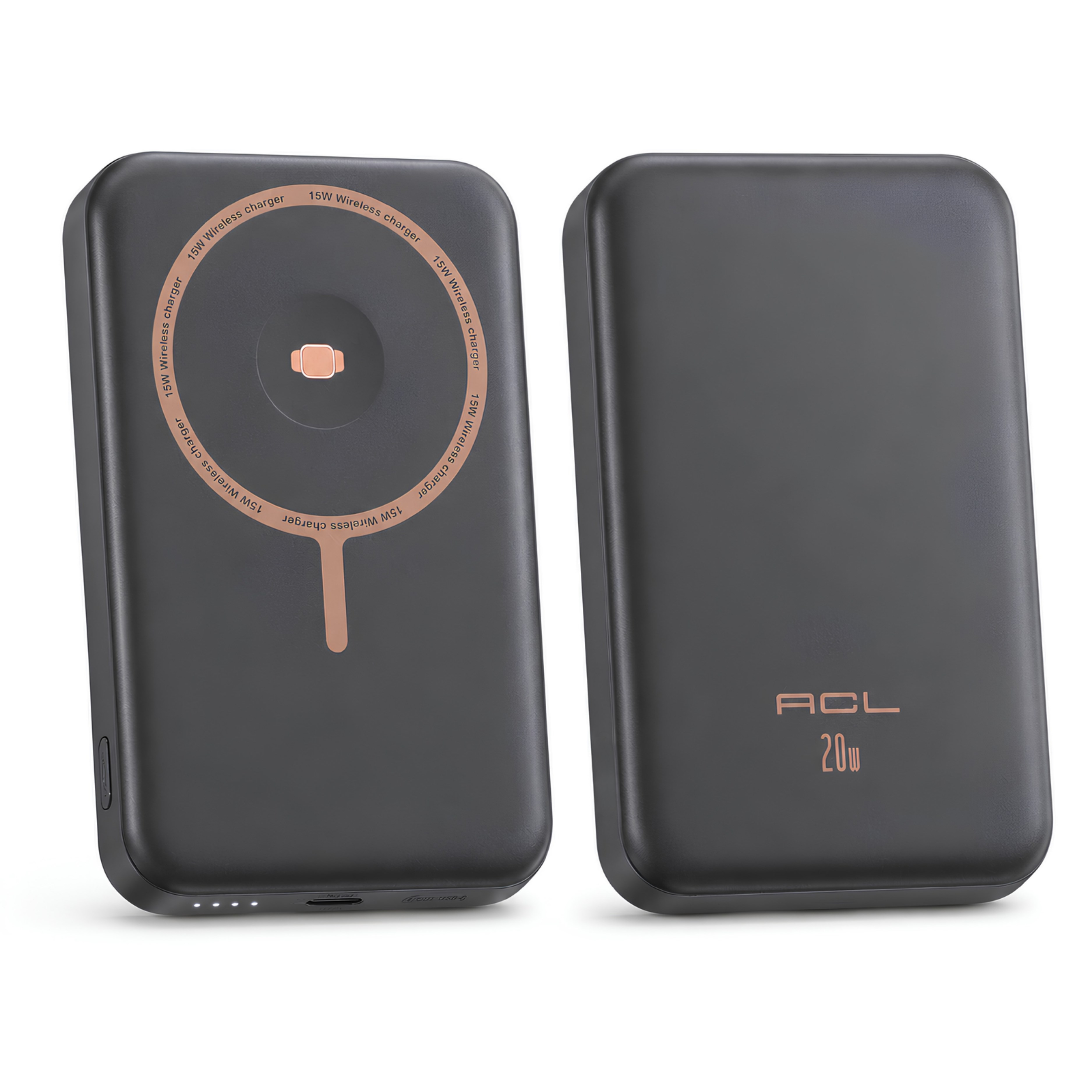 PW127 10000 mAh Manyetik Kablosuz Powerbank 20W Type C Giriş Çıkış 15W Kablosuz Şarj Telefon ve Akıllı Saat Uyumlu Taşınabilir Magsafe Powerbank