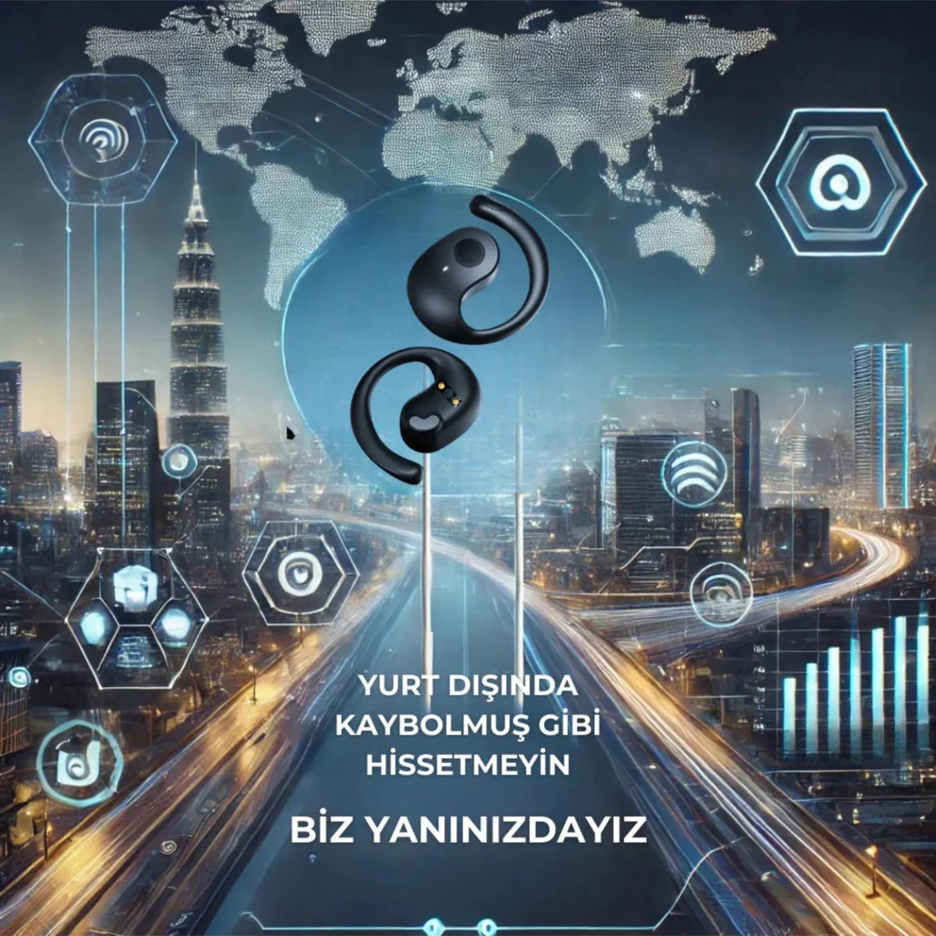 S05 Kablosuz Bluetoothlu Kemik İletimli Spor Kulaklık