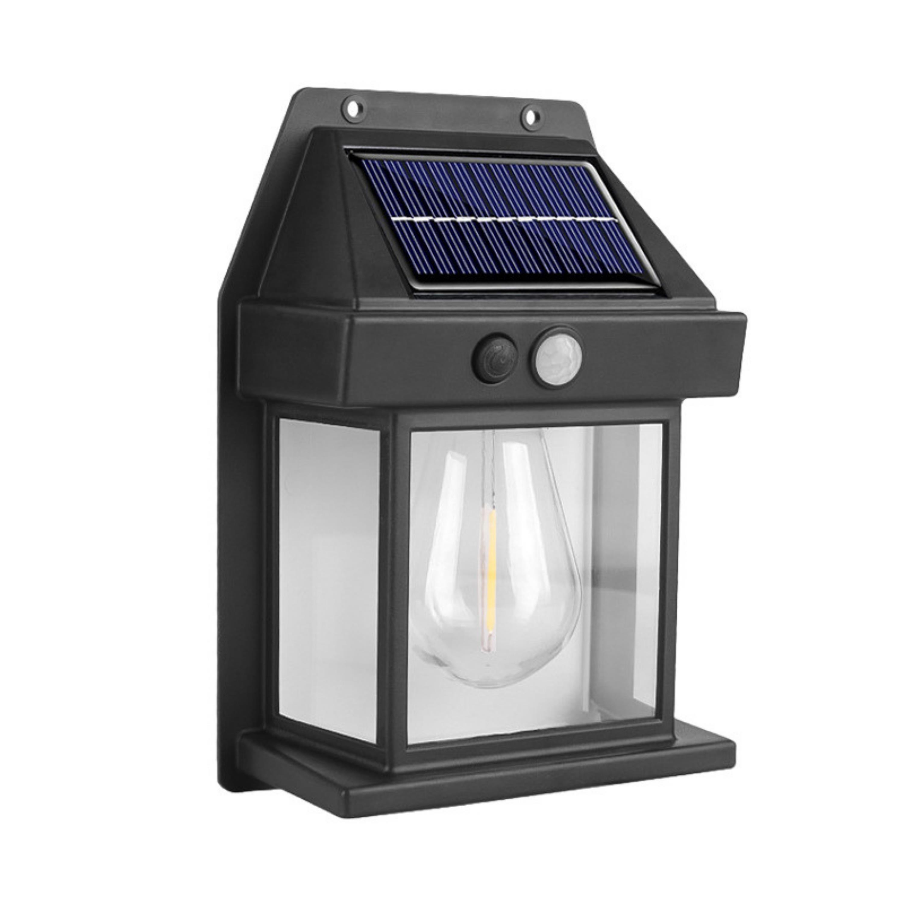 Solar Enerji ile Çalışan Hareket Sensörlü Dış Mekan Duvar Lambası 888  Güneş Paneli Şarjlı Su Geçirmez Işık Bahçe Aydınlatması Otomatik Sensörlü Solar Wall Lamp