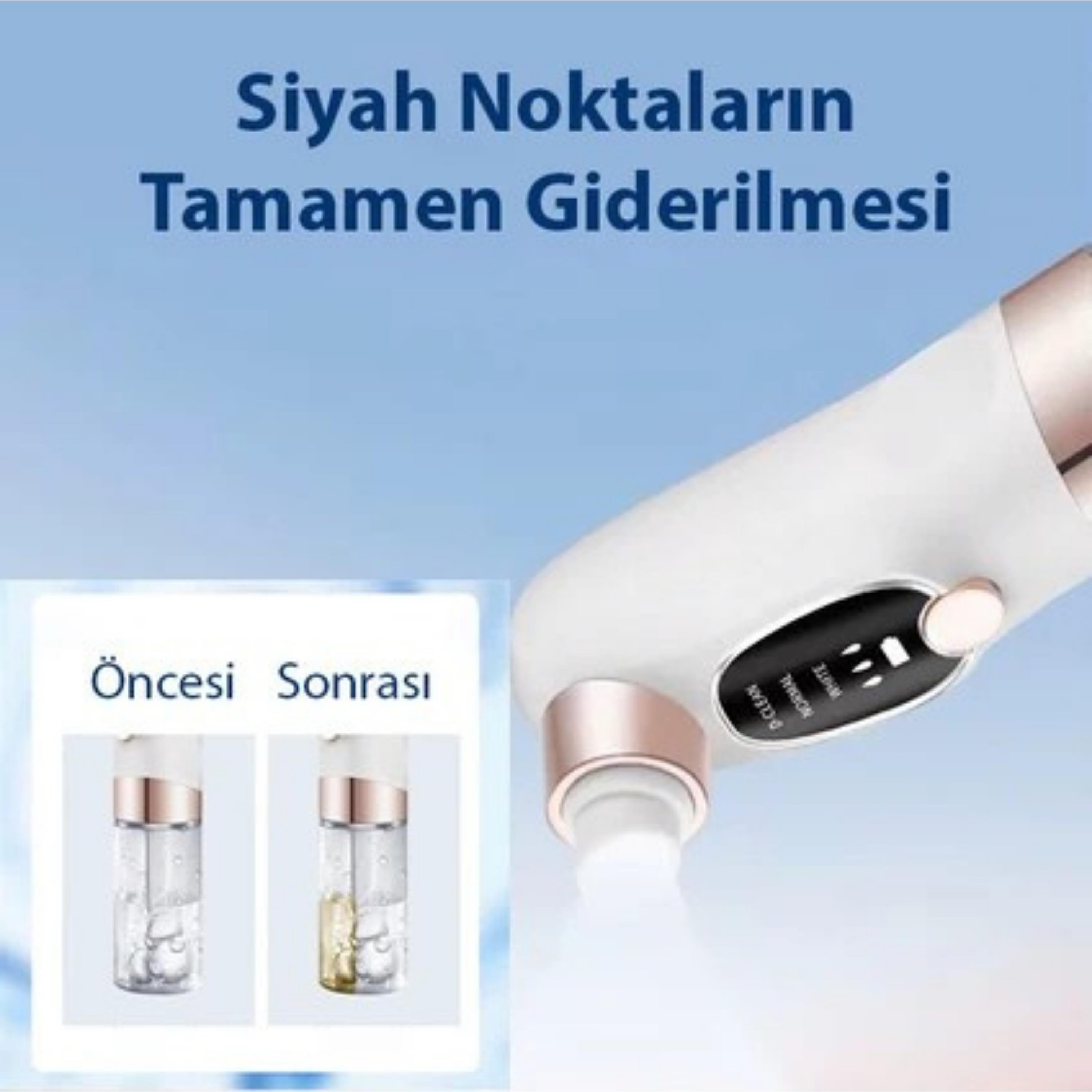 Su Hazneli Şarjlı Siyah Nokta Temizleme Cihazı