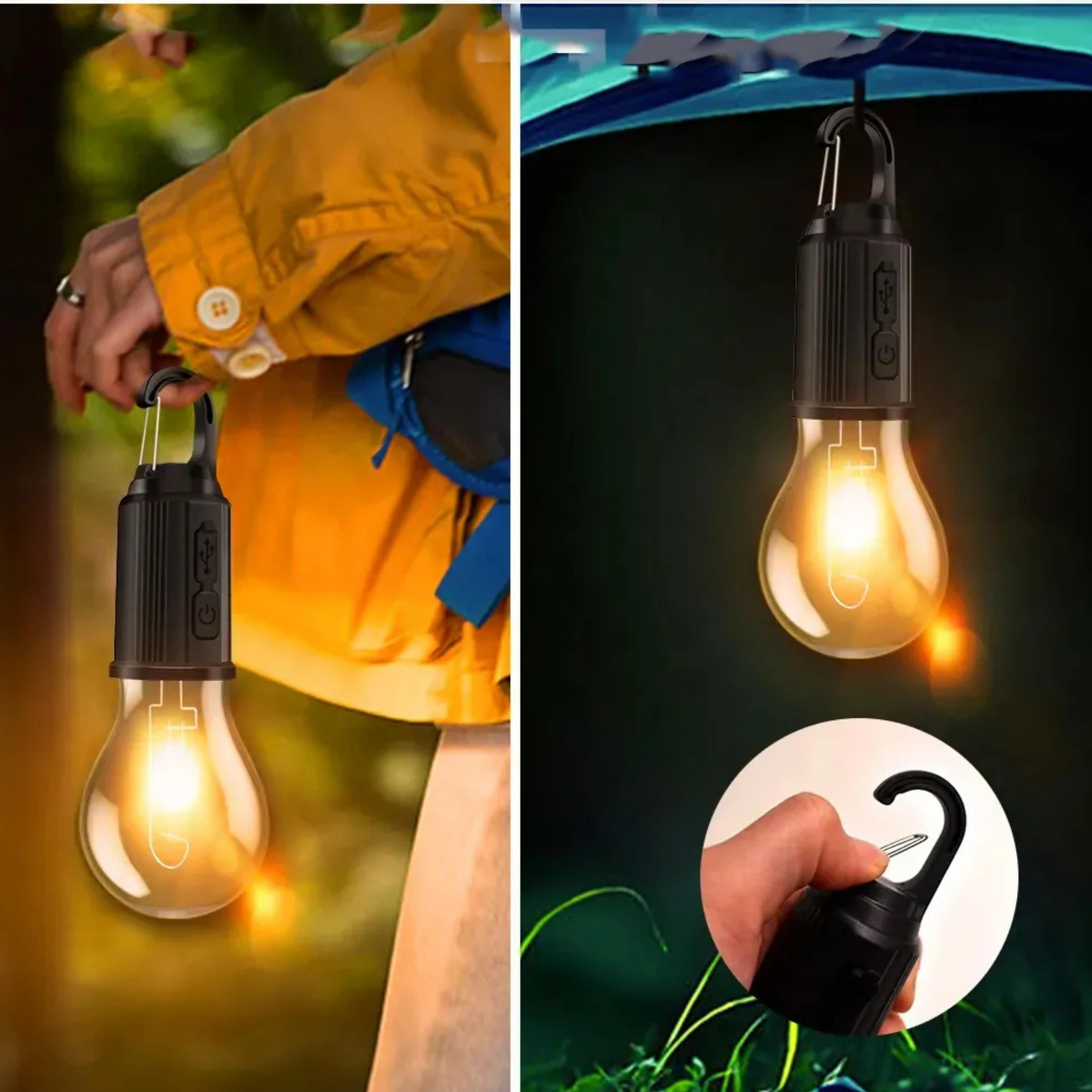 T01 Kamp Lambası 10W Askılı Kırılmaz Led Işık Usb Şarjlı Suya Dayanıklı Led Ampul