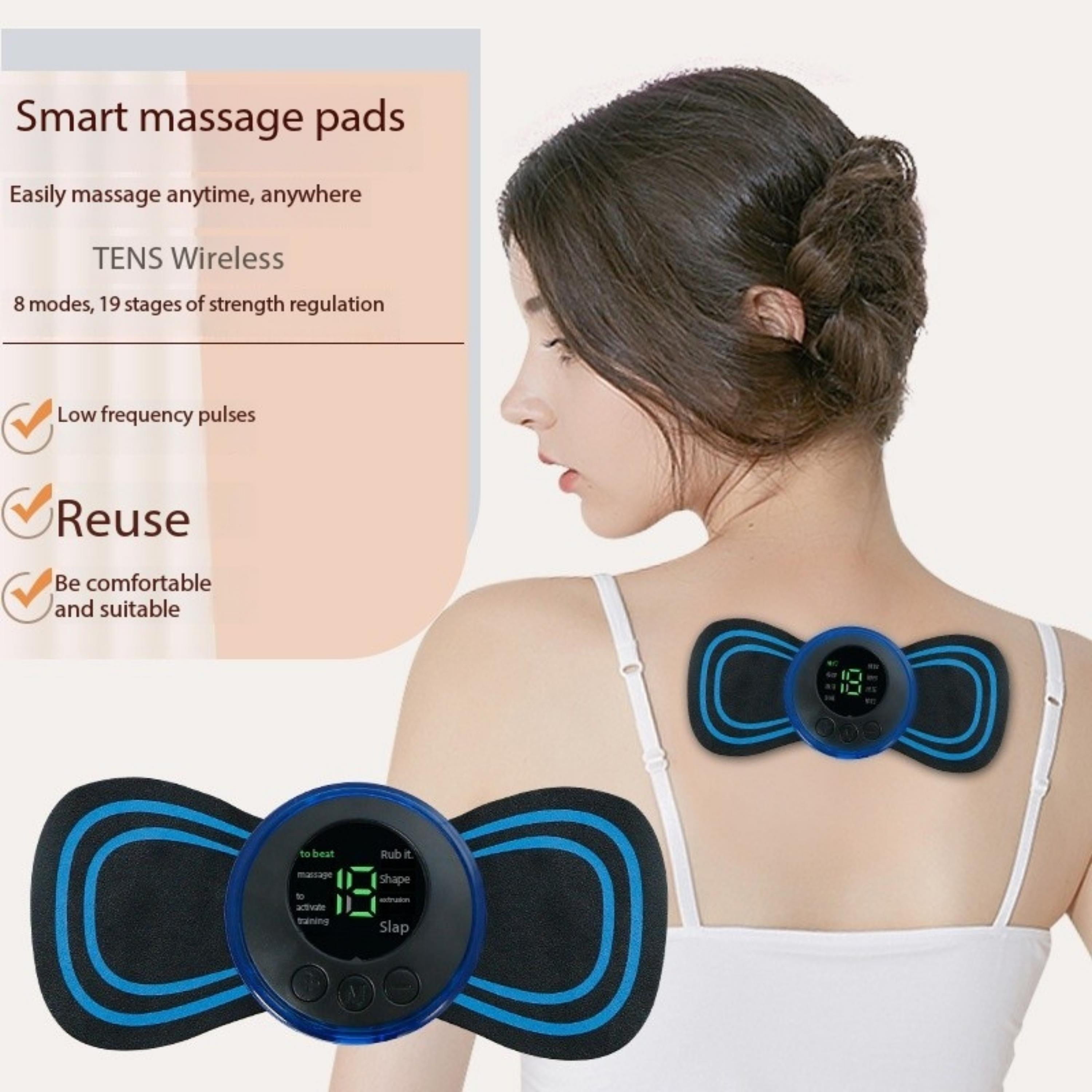 Tekli Sixpad Masaj Cihazı Tens Ems Elektronik Kas Uyarıcı Dijital Ekranlı Şarjlı Boyun Omuz Bel Kol Bacak Kas Gevşetici Akıllı Zaman Ayarlı 8 Modlu Masaj Pedi