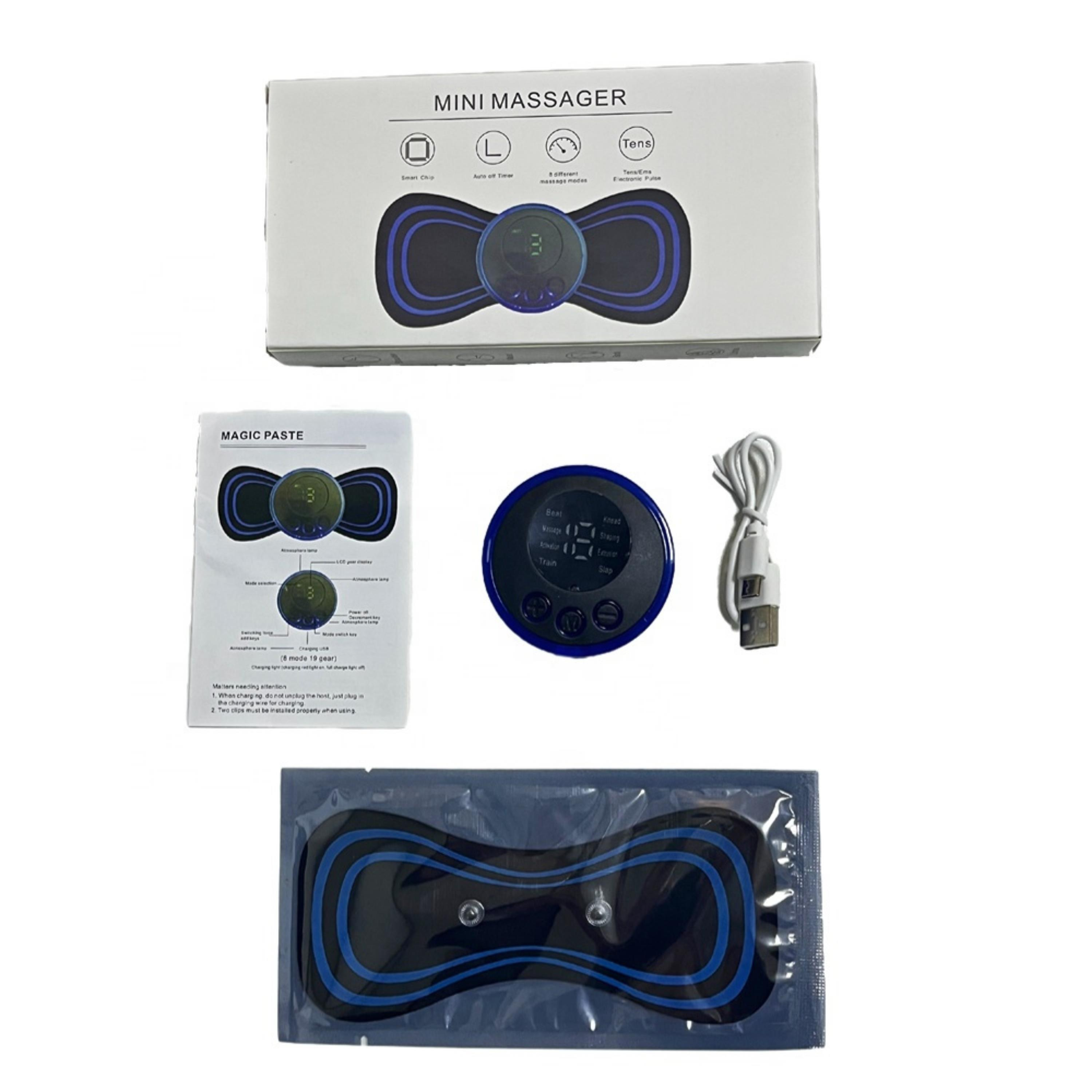 Tekli Sixpad Masaj Cihazı Tens Ems Elektronik Kas Uyarıcı Dijital Ekranlı Şarjlı Boyun Omuz Bel Kol Bacak Kas Gevşetici Akıllı Zaman Ayarlı 8 Modlu Masaj Pedi
