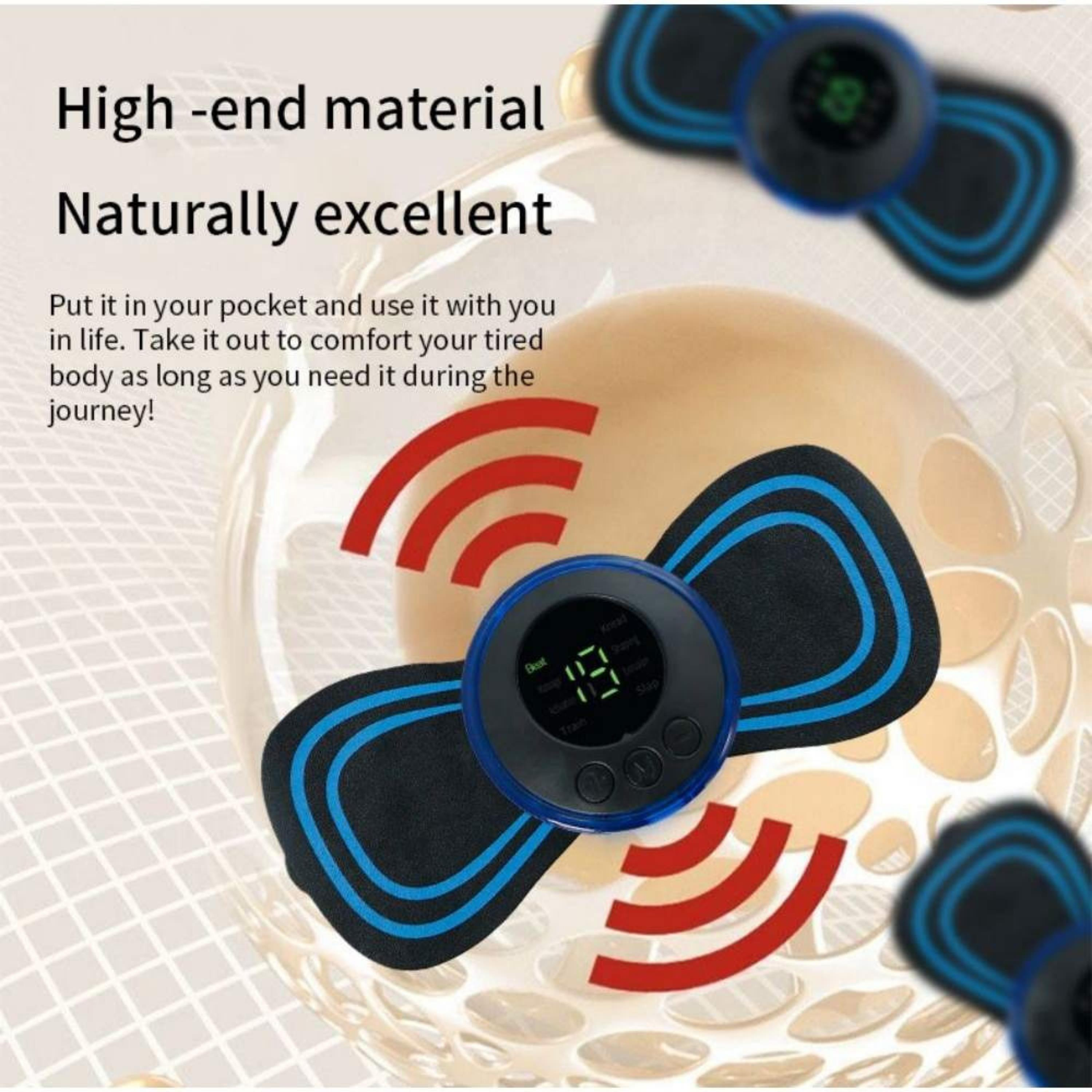 Tekli Sixpad Masaj Cihazı Tens Ems Elektronik Kas Uyarıcı Dijital Ekranlı Şarjlı Boyun Omuz Bel Kol Bacak Kas Gevşetici Akıllı Zaman Ayarlı 8 Modlu Masaj Pedi