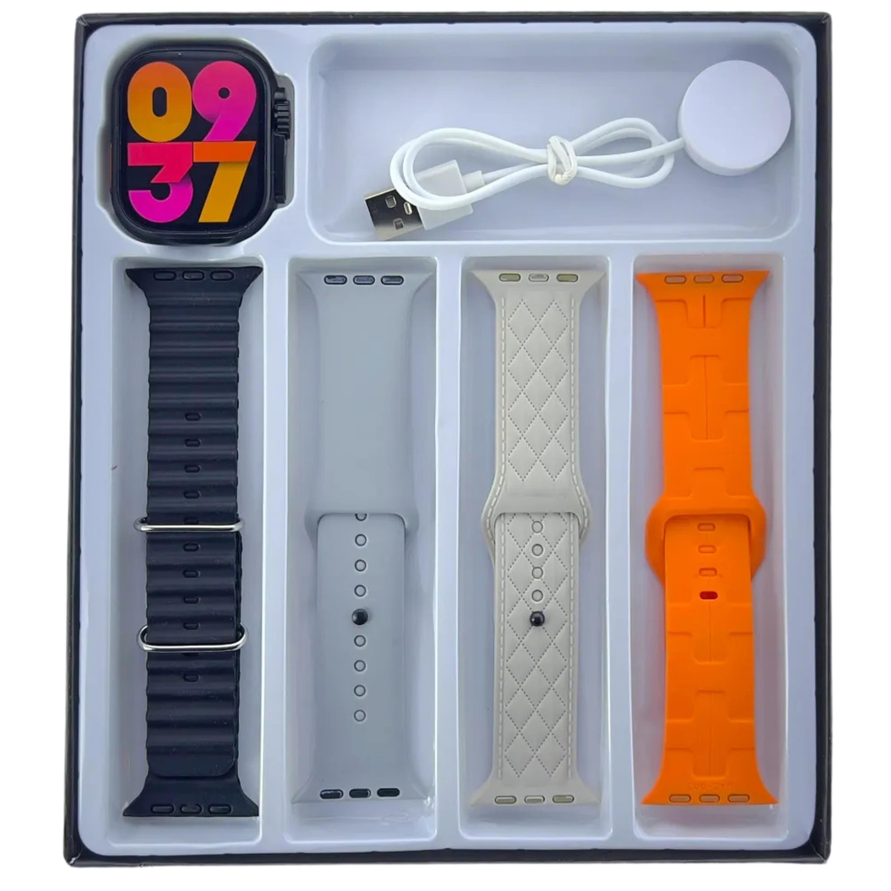 Ultra4 S 4 Kordonlu Siyah Kasa Akıllı Saat