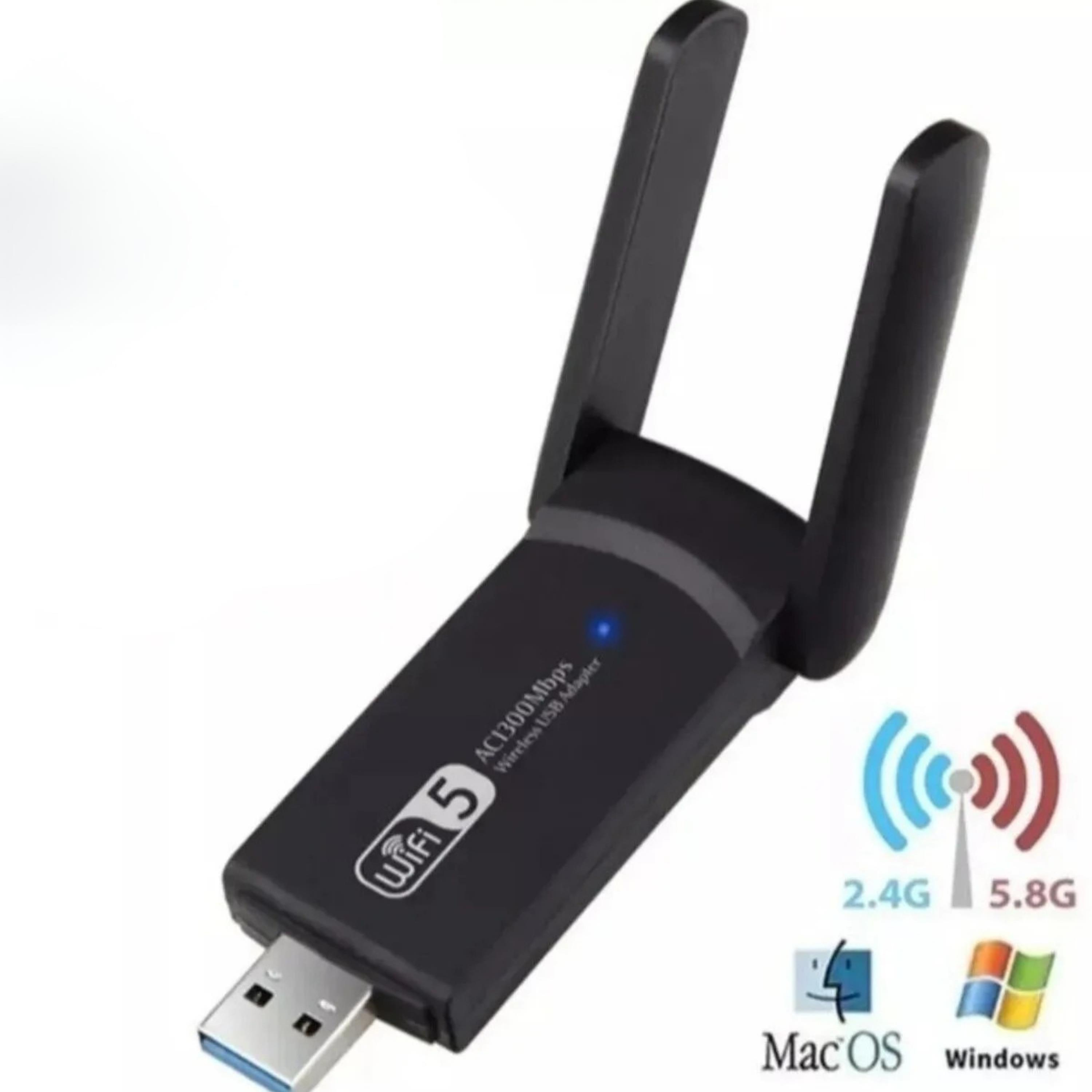 Usb 3.0 Adaptör Kablosuz Wifi 5 Alıcı Dönüştürücü