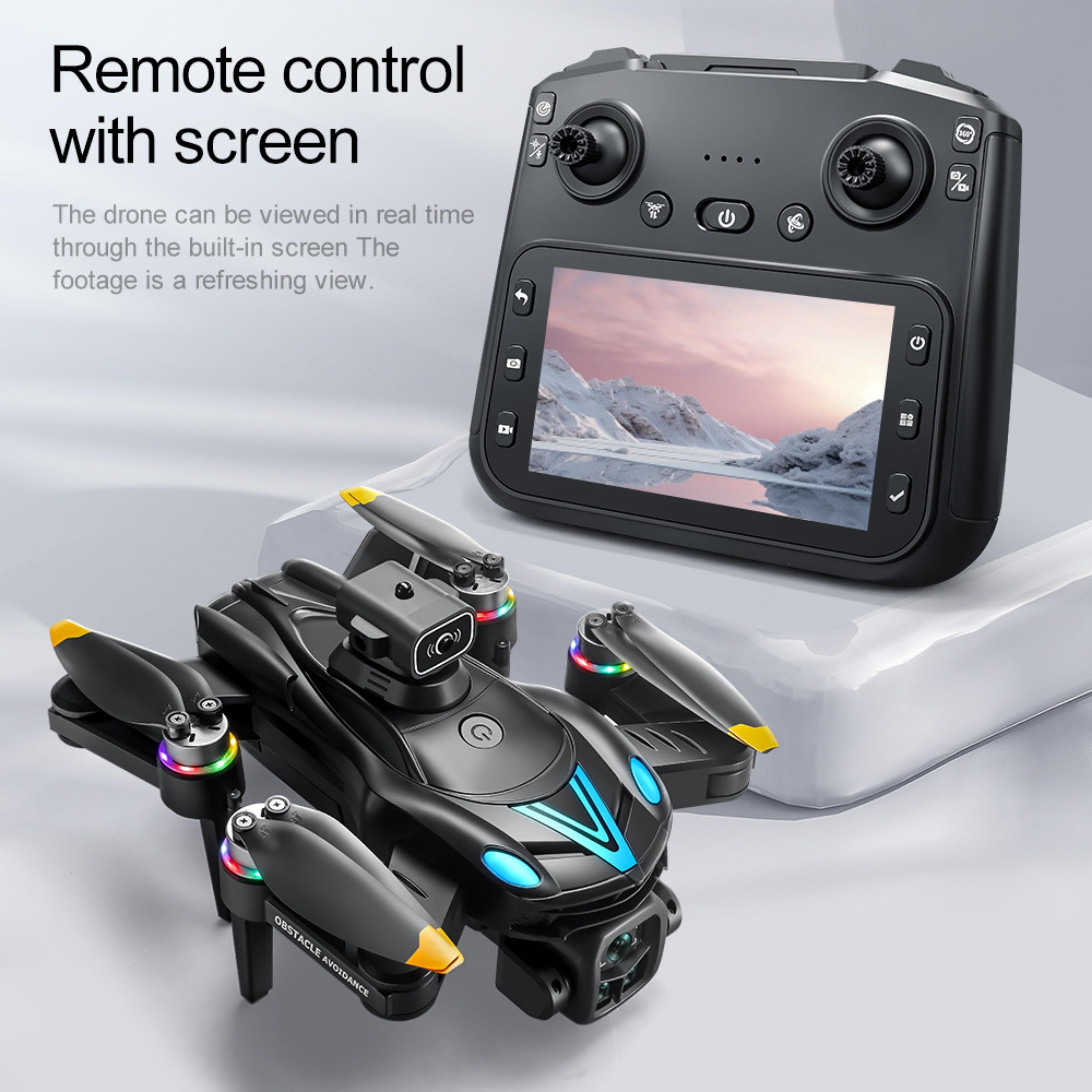 V188 Max HS325 Drone Katlanabilir Kameralı Wifi Bağlantılı Uzaktan Kumandalı Hd Çift Kameralı Mini Drone Ekran Kumandalı 