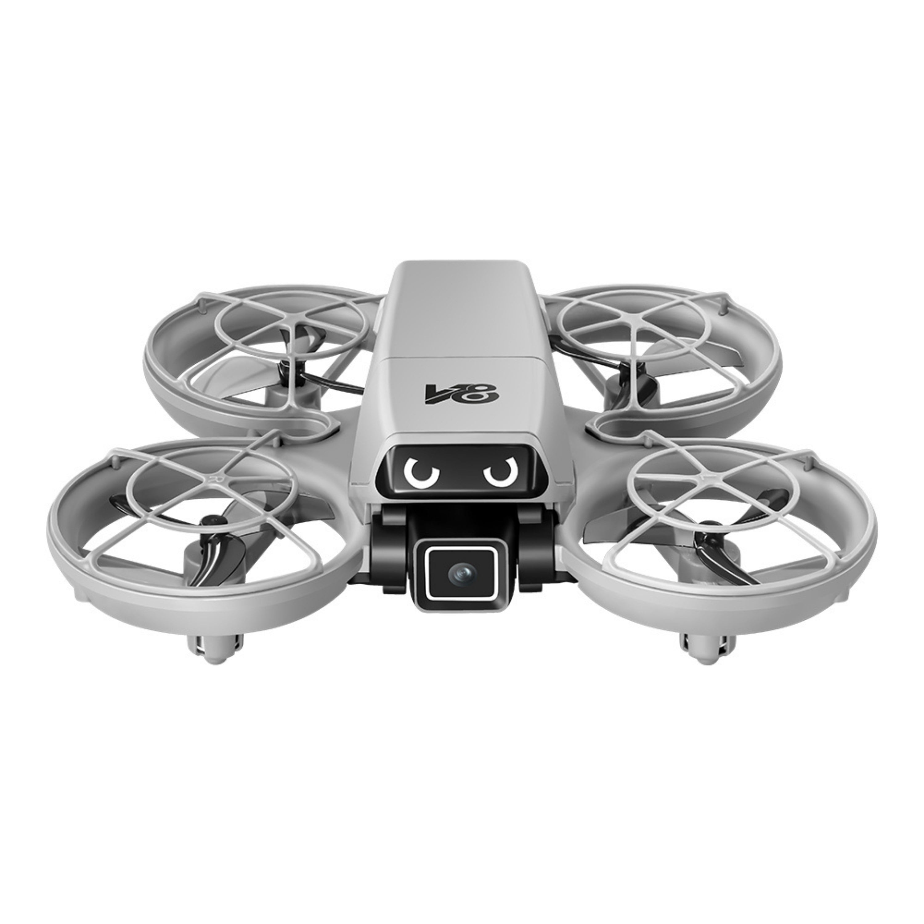V8 Mini Drone Kameralı Uzaktan Kumandalı Drone Fotoğraf ve Video Çekimi Headless Mod El Hareketi Kontrolü Mobil Uygulama Destekli LED Işıklı Drone